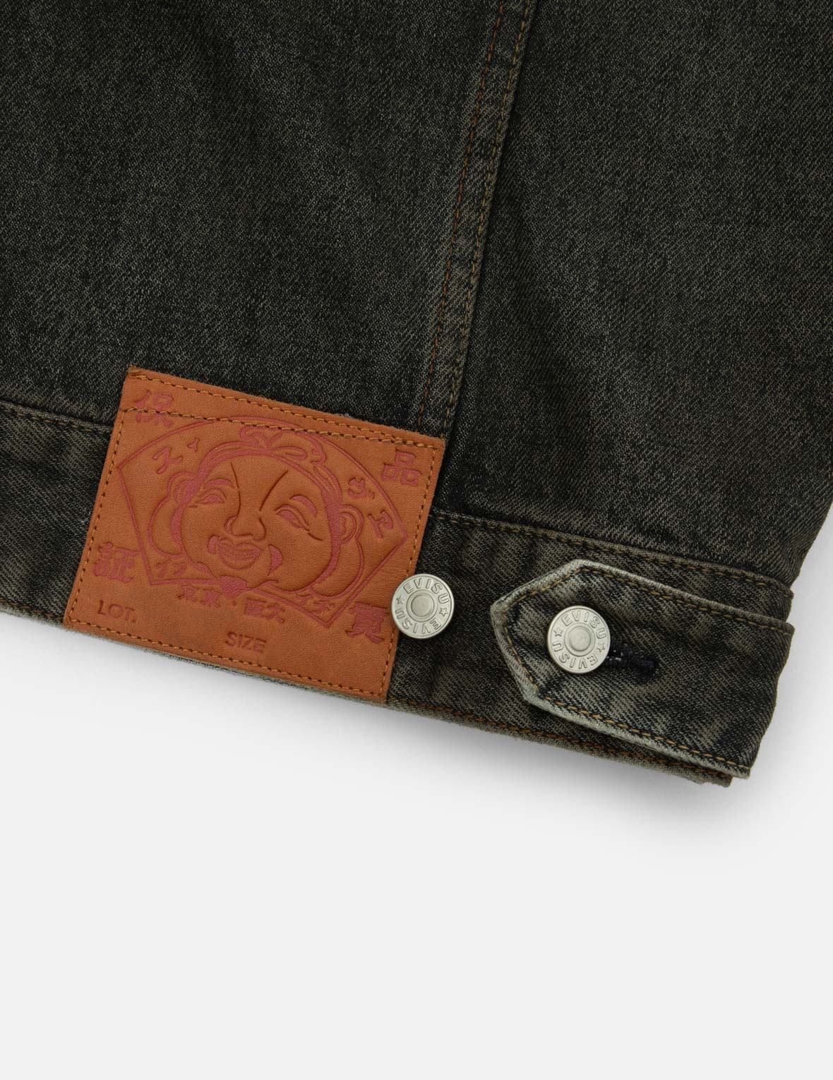 ETHNIC-INSPIRED WHEEL OF WISDOM PRINT AND EMBROIDERY RELAX FIT DENIM JACKET - 11
