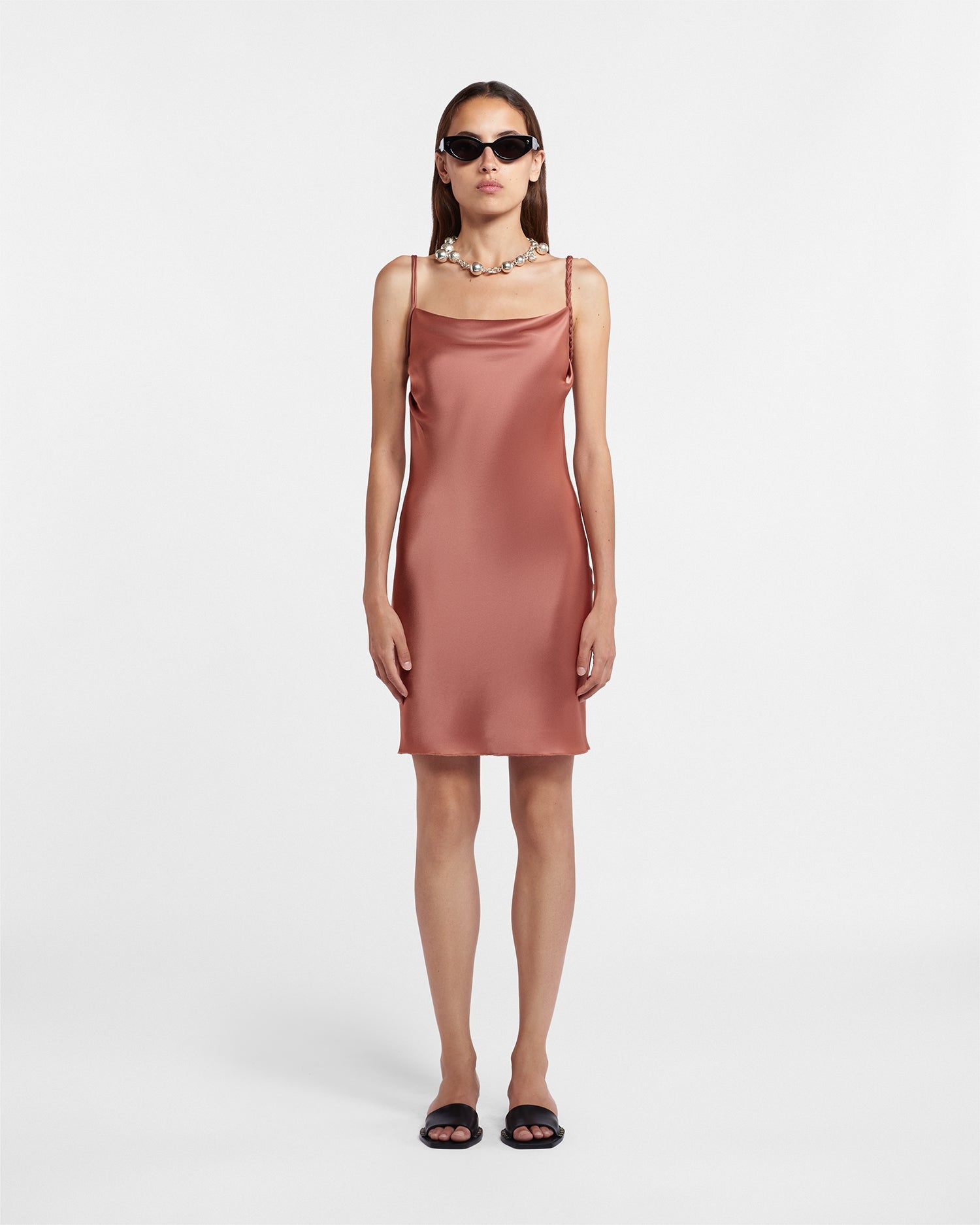 Slip Satin Mini Dress - 2