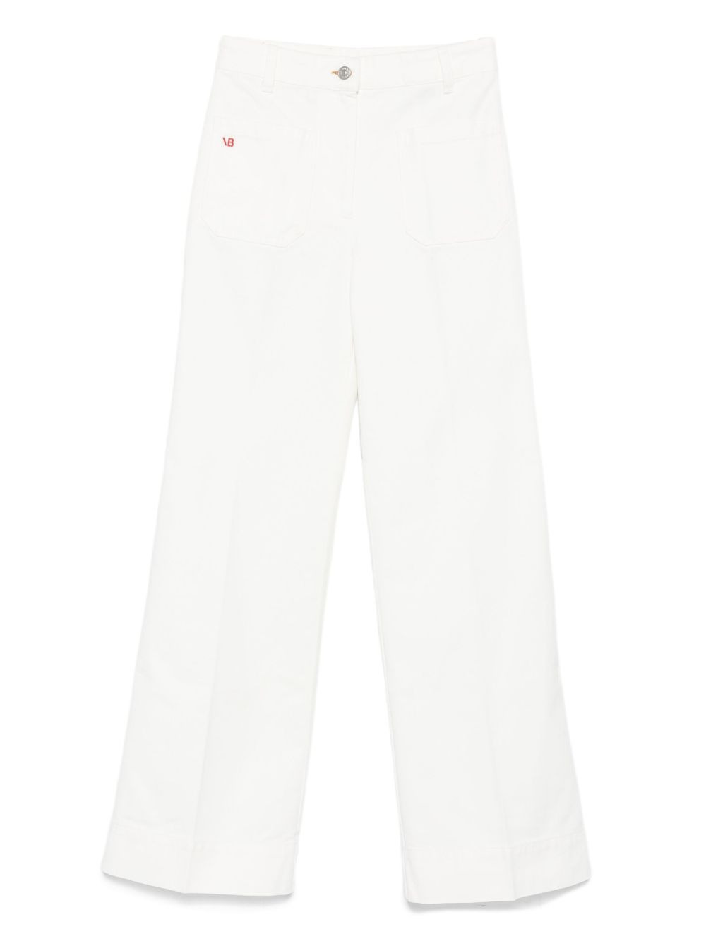 organic-cotton straight-leg jeans - 1