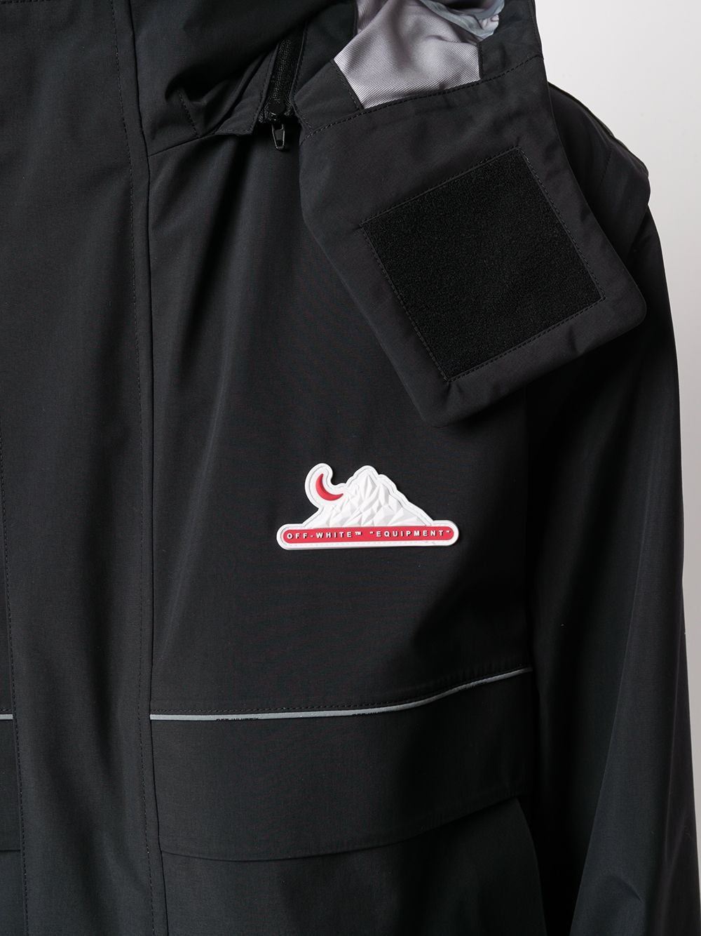 Equipment logo hooded raincoat - 5