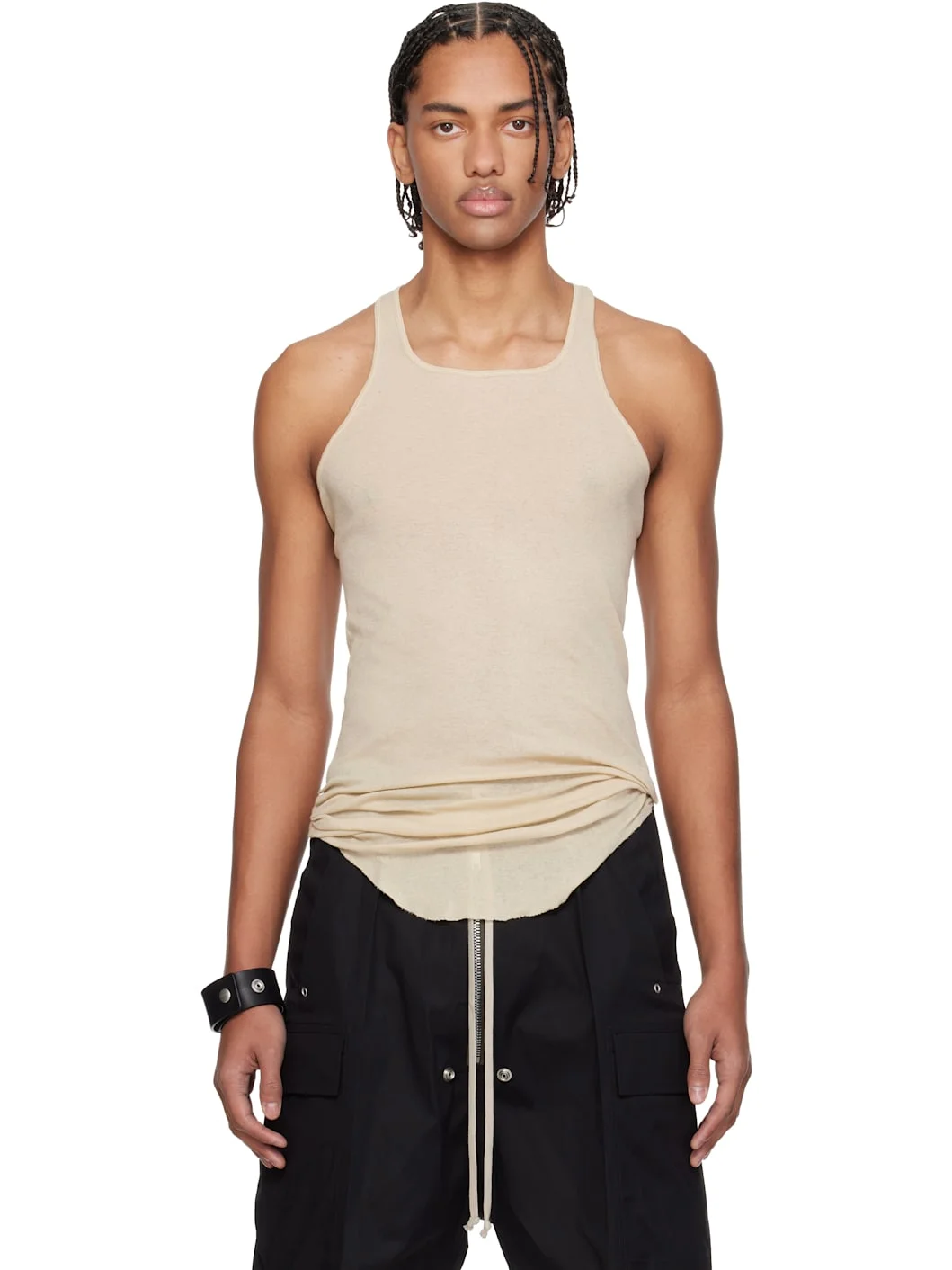 Off-White Temple Basic Rib Tank Top - 1