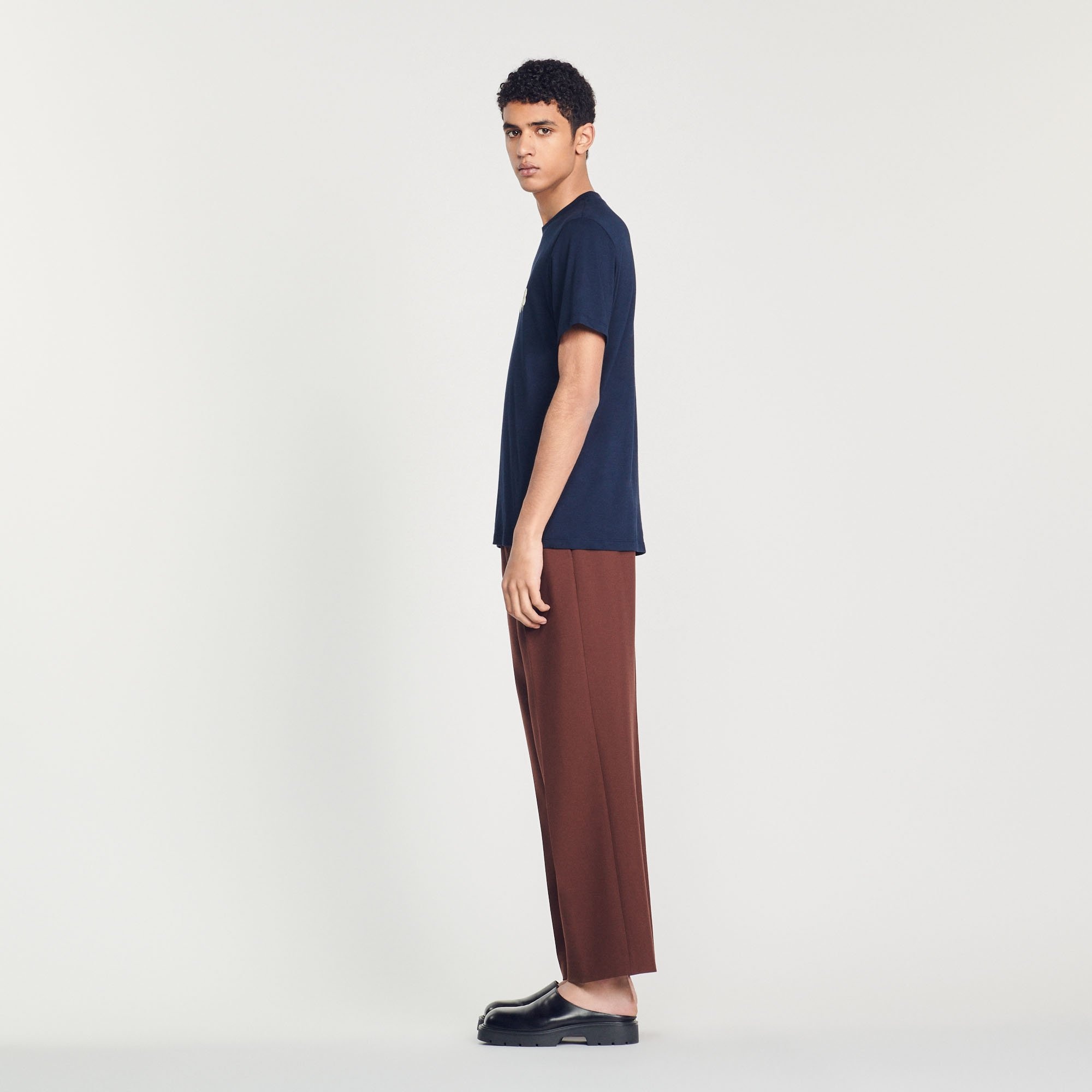 Sandro embroidery T-shirt - 7