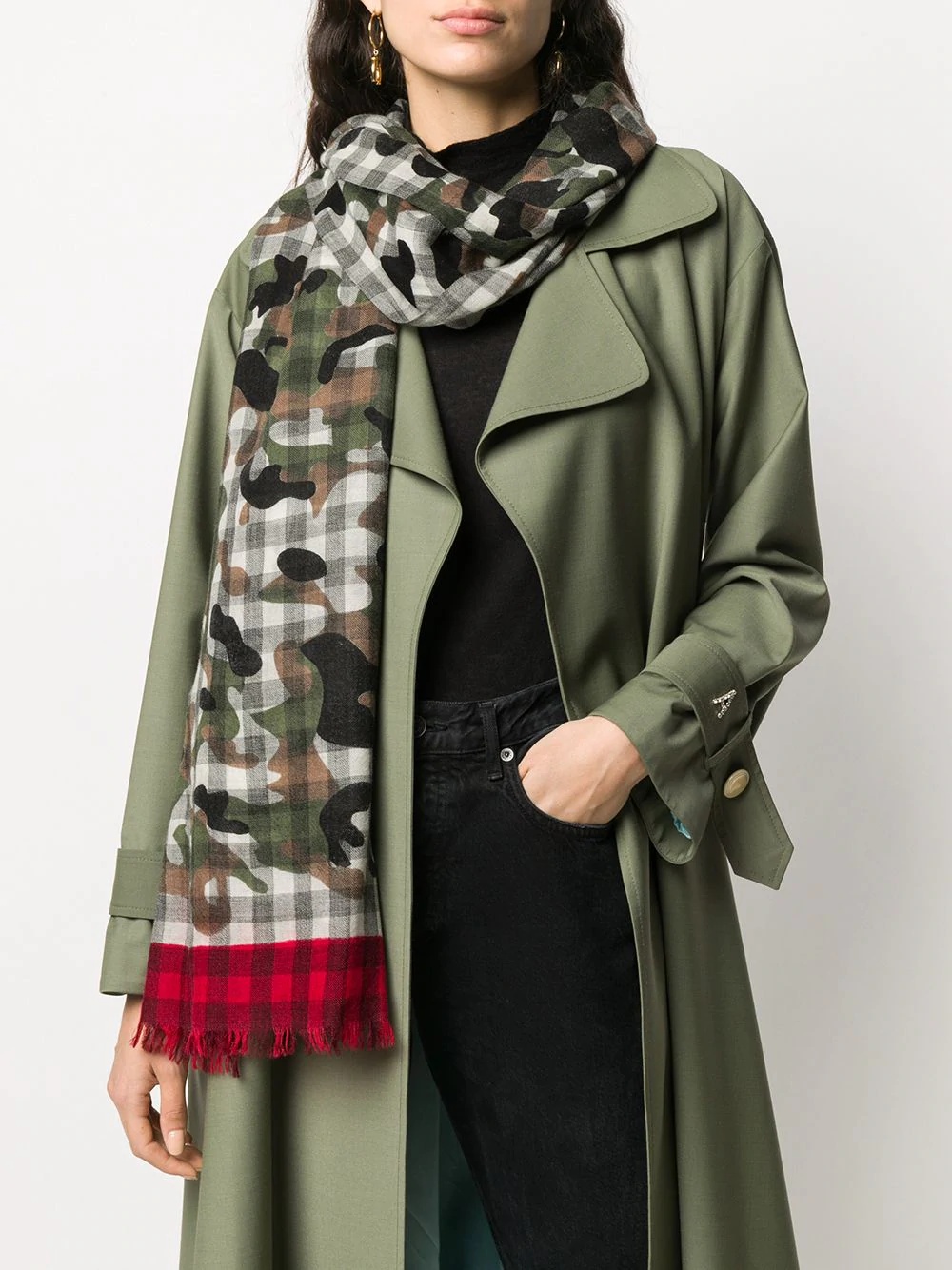 Rambo checked camouflage scarf - 2