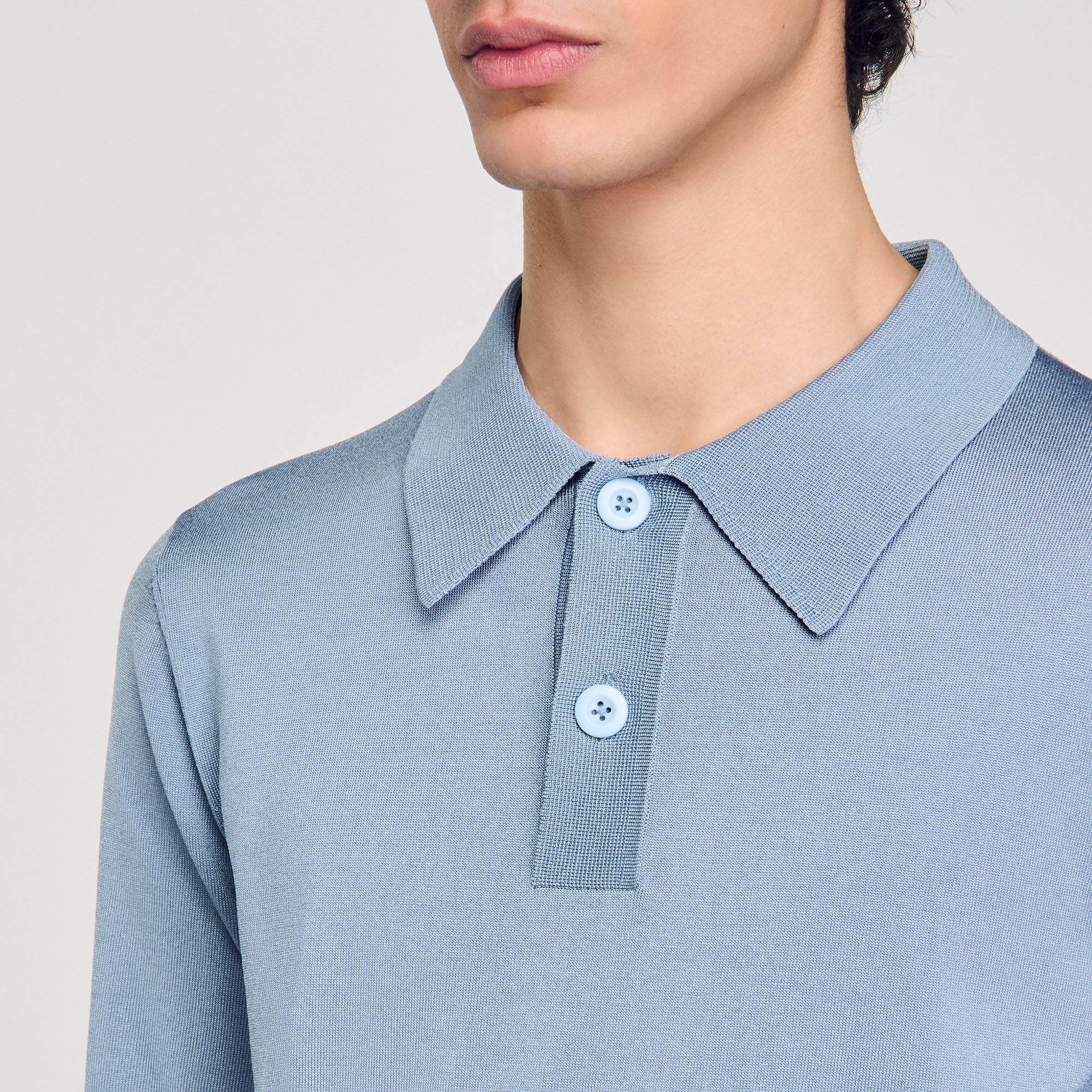 SHORT-SLEEVE KNITTED POLO SHIRT - 3