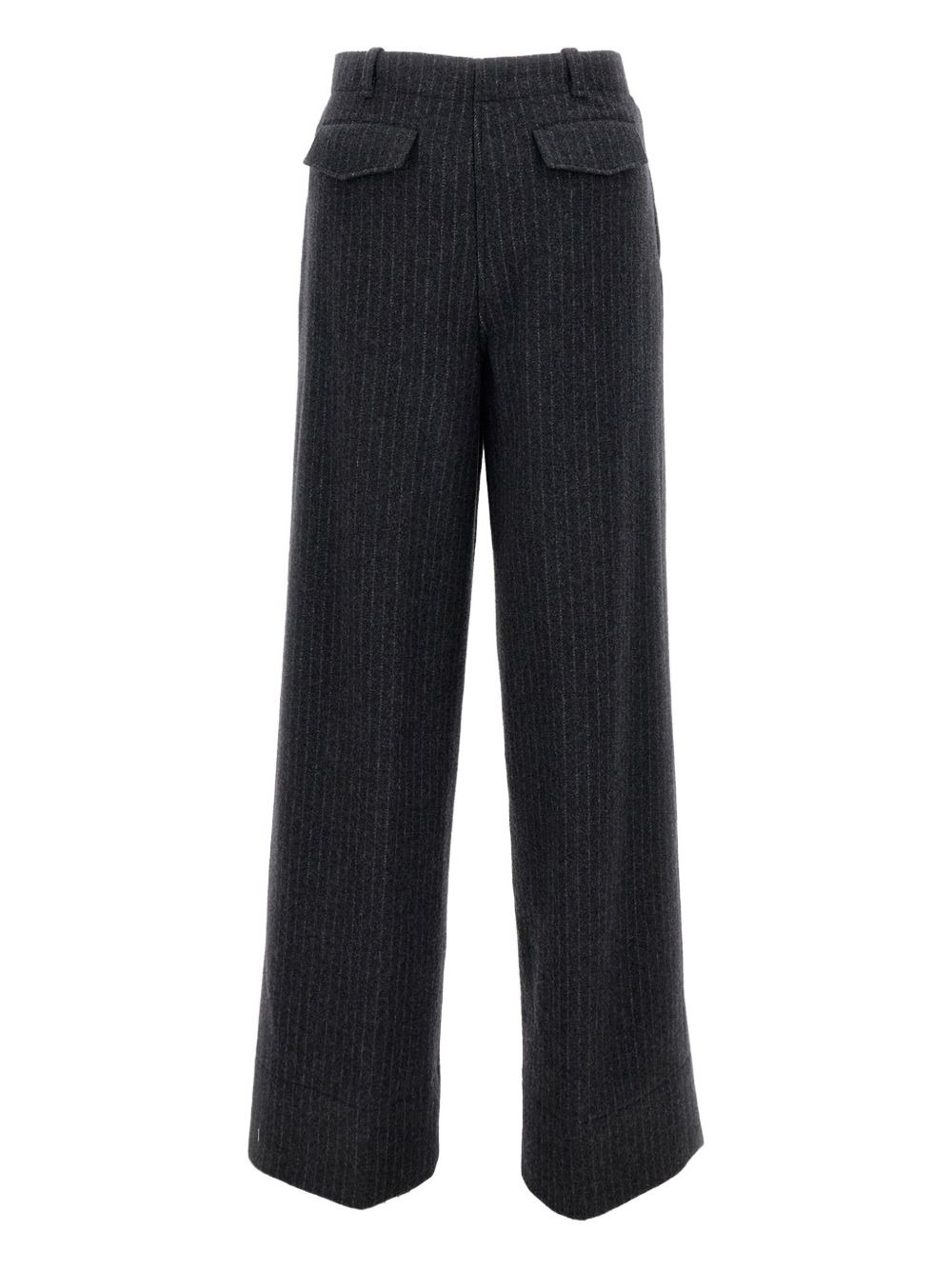 pinstripe pleated trousers - 2
