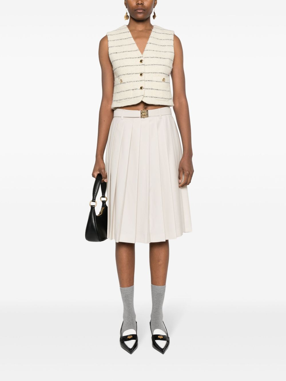 pleated midi skirt - 2