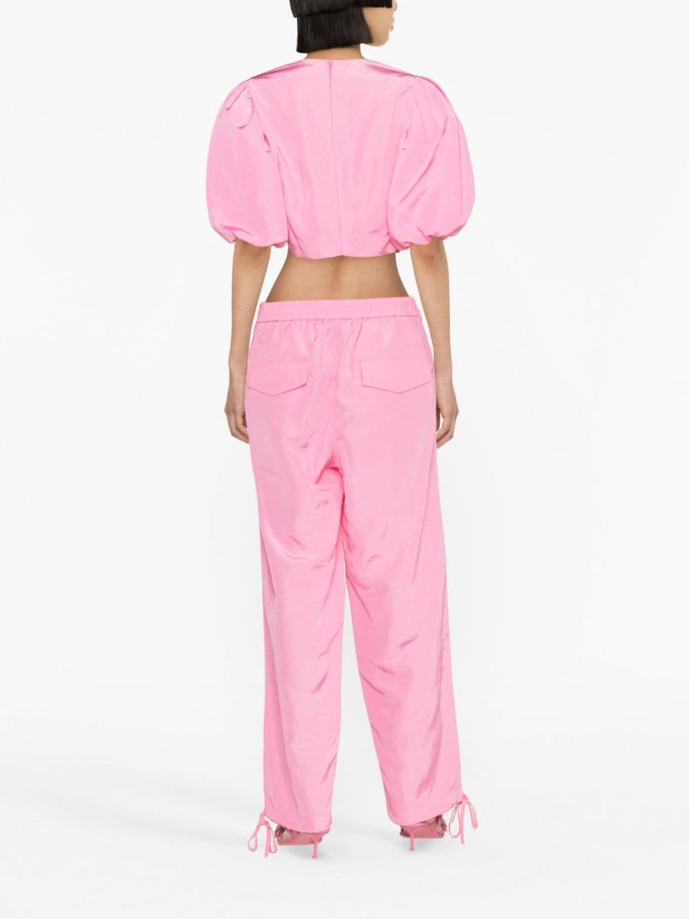 puff-sleeved crop top - 4