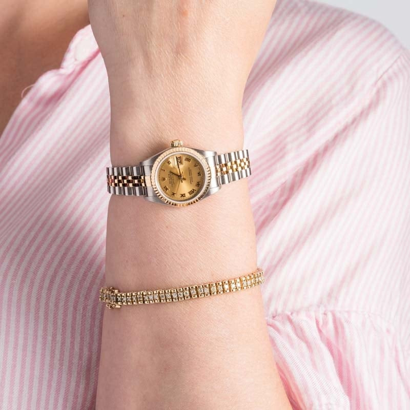 Pre-Owned Rolex Datejust 79173 Champagne - 5