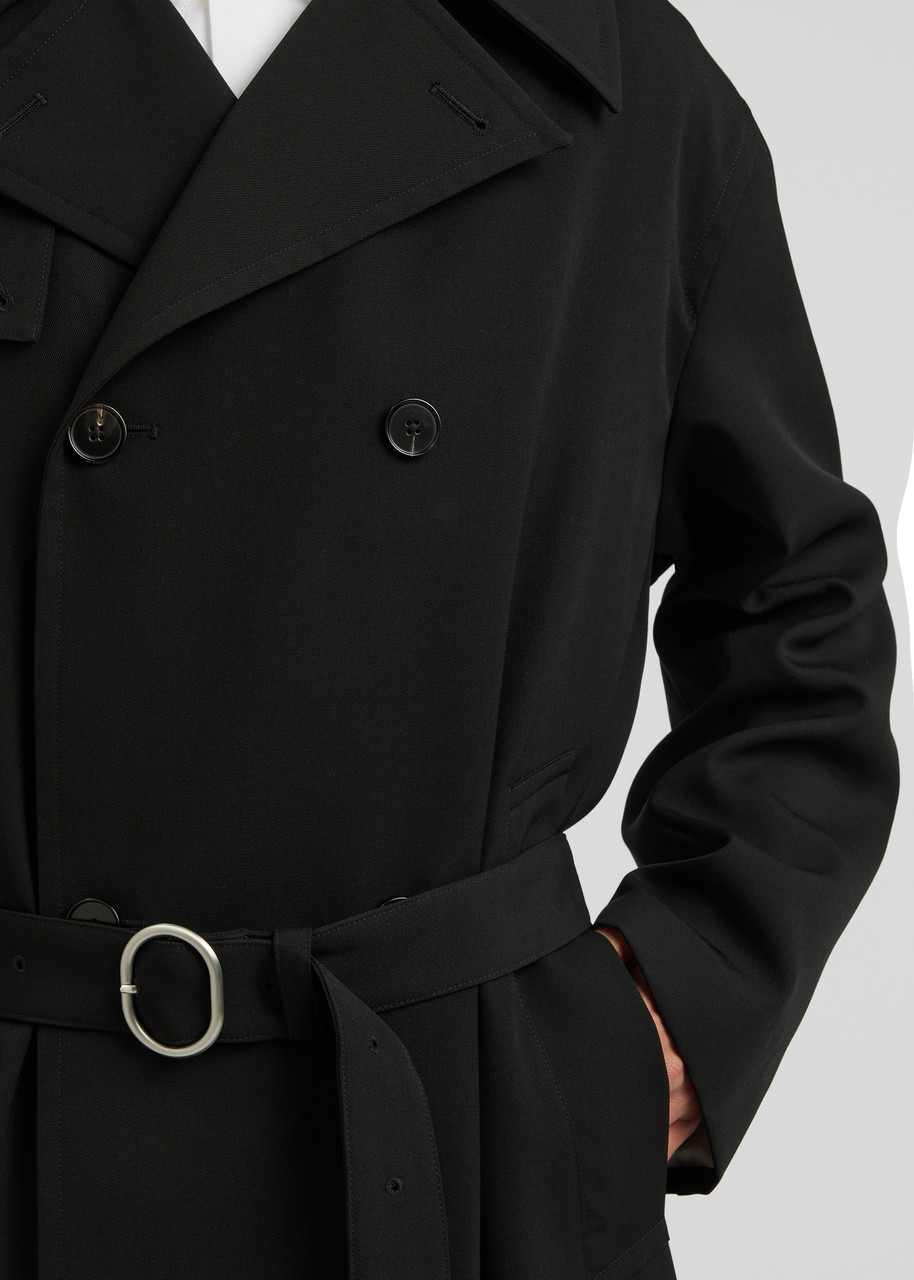 Jil Sander Double-breasted Belted Wool Coat - 5