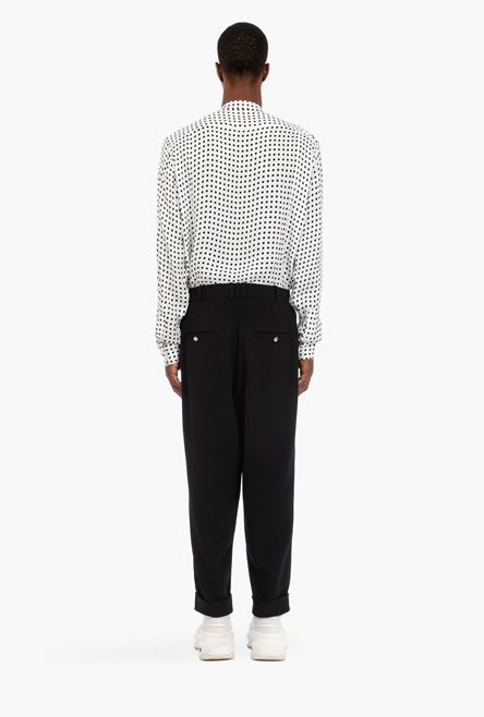 Black crepe harem pants - 3