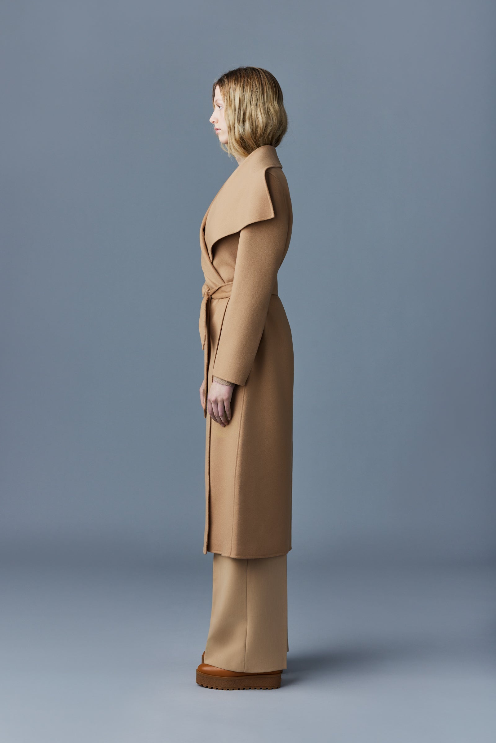 MAI-CN Double-face wool wrap coat - 3
