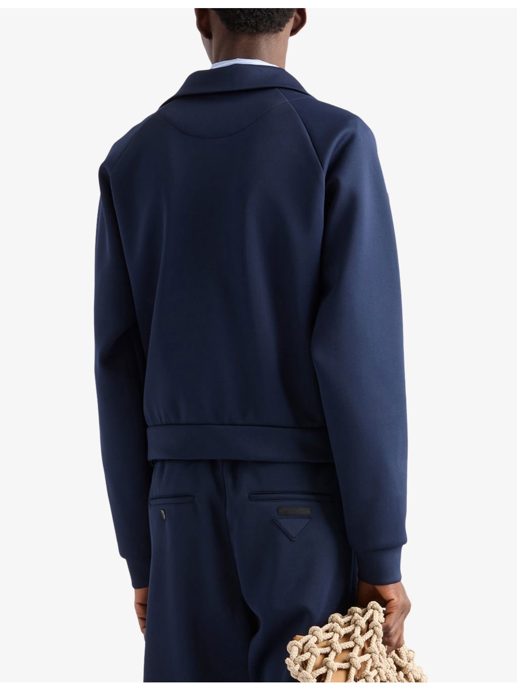 Triangle-Logo Zip Tech-Knit Jacket - 3