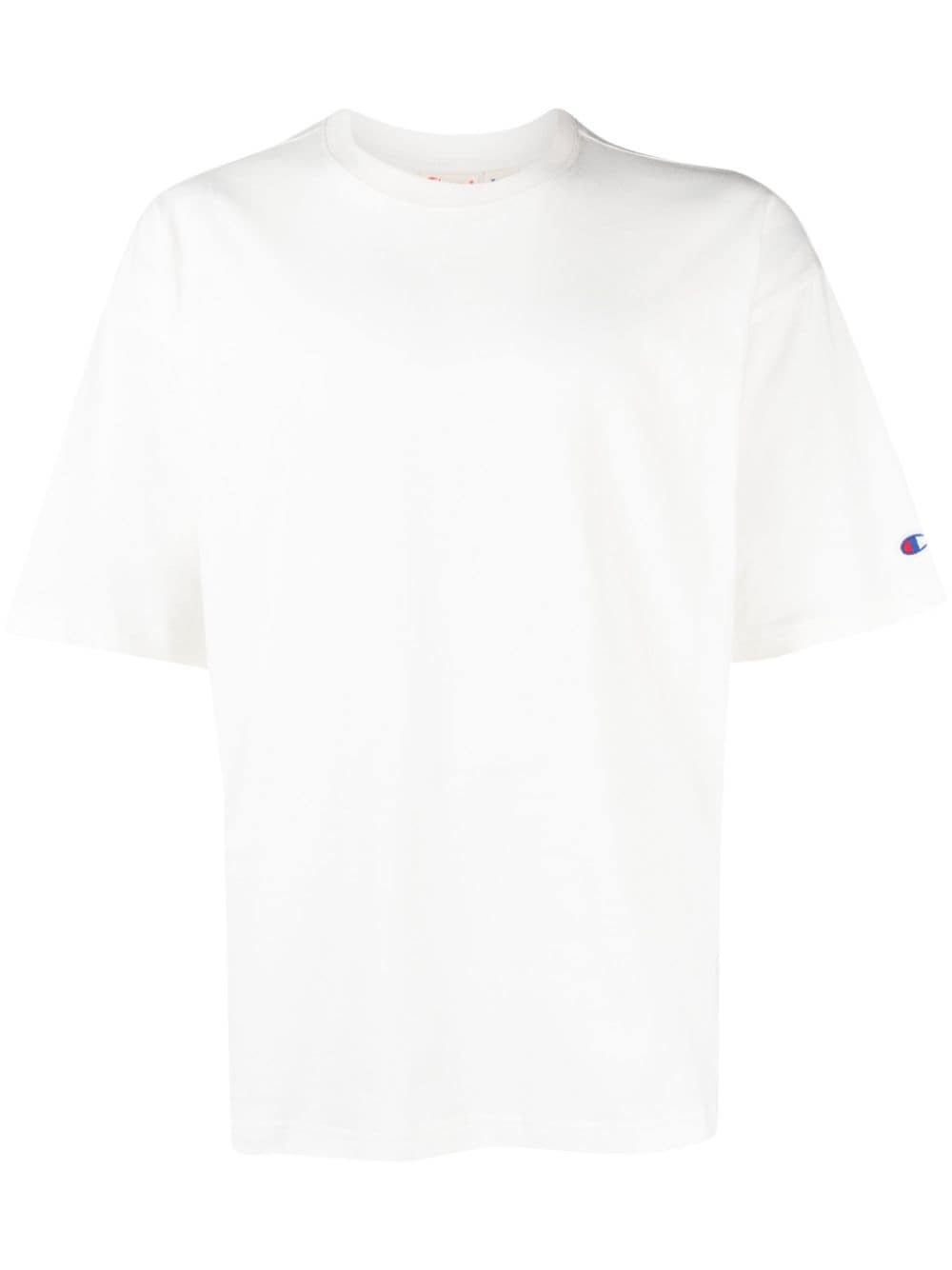 Minimal C logo-patch cotton T-shirt - 2