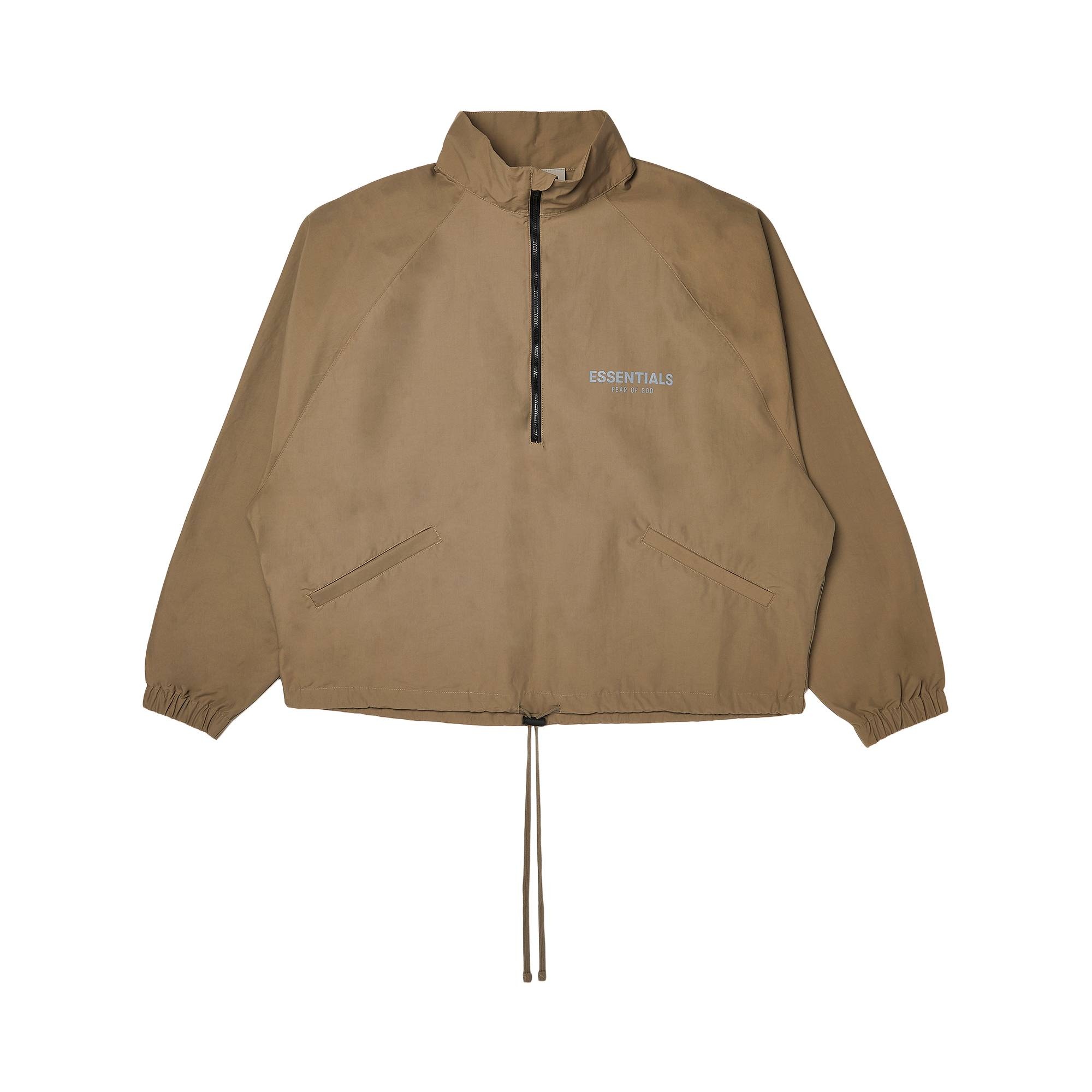 Fear of God Essentials Half Zip Track Jacket 'Harvest' - 1