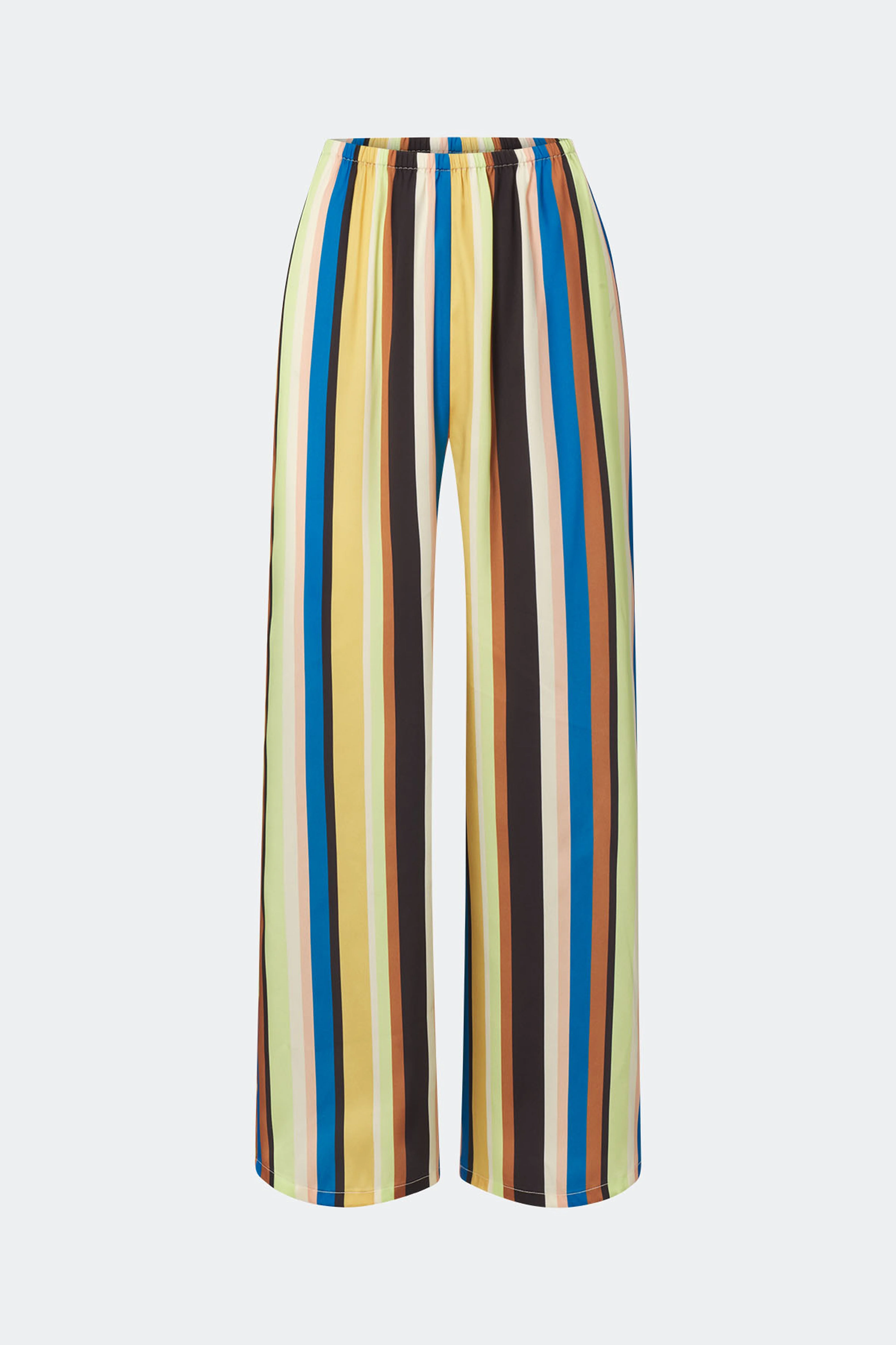 Nella Wide Leg Pant In Ocean Stripe - 1