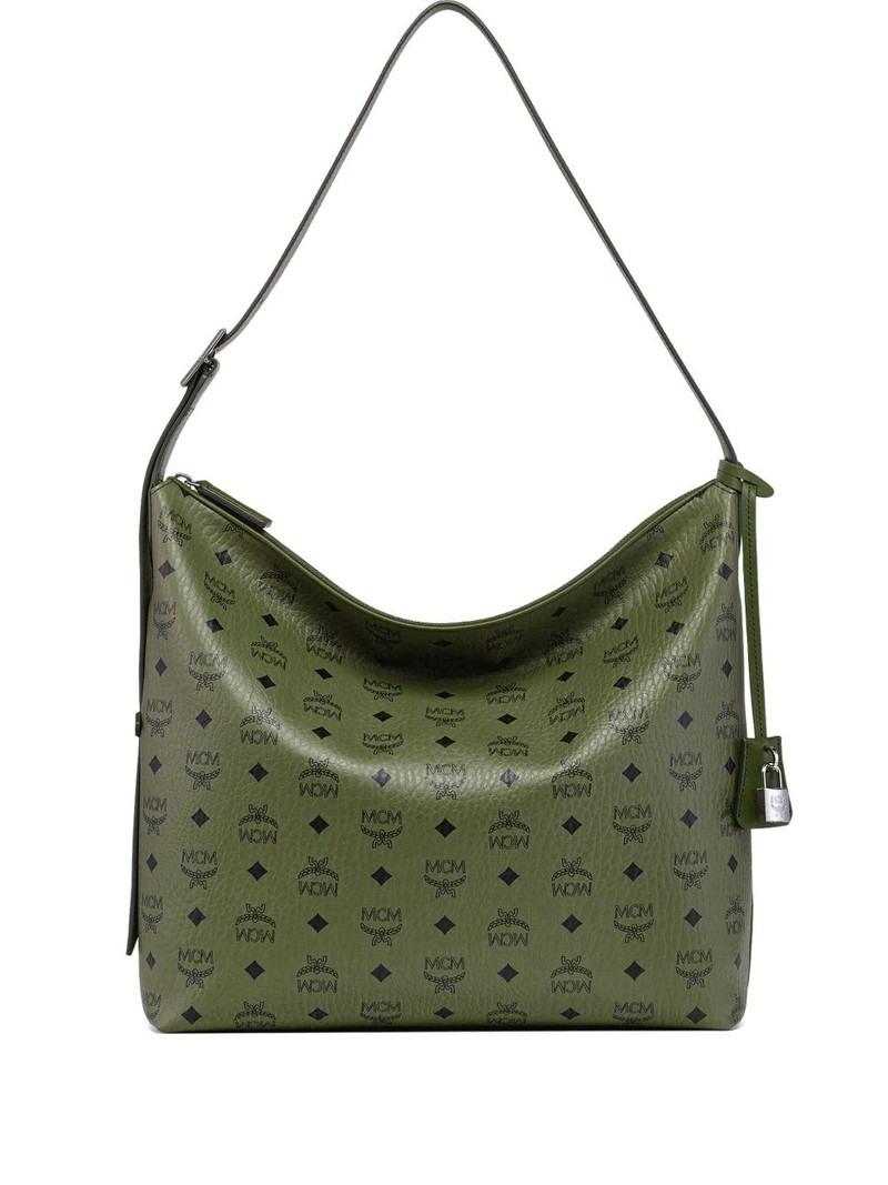 large Aren Hobo Visetos monogram shoulder bag 1
