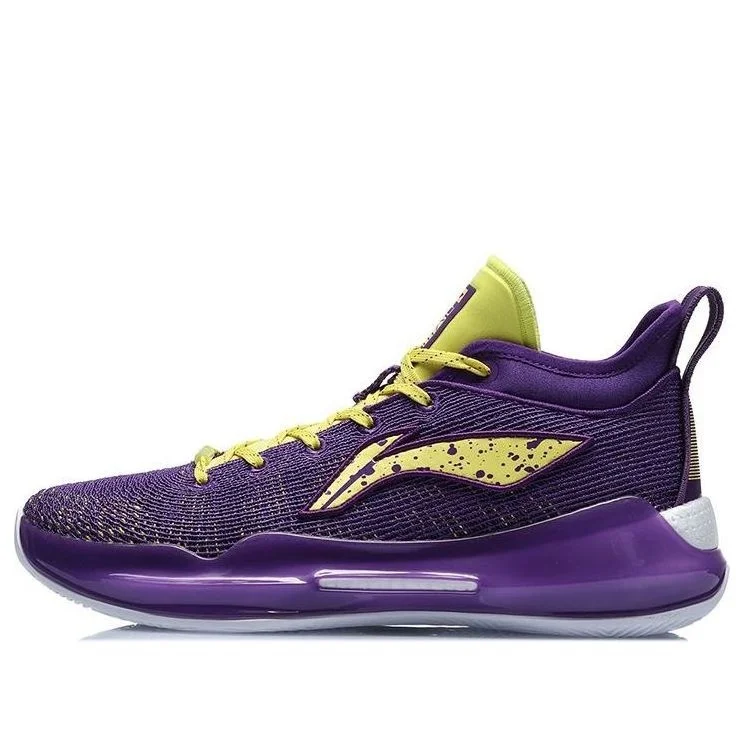 Li-Ning Yushuai XIII Premium Low Basketball Shoes 'Purple Yellow' ABAQ013-4 - 1