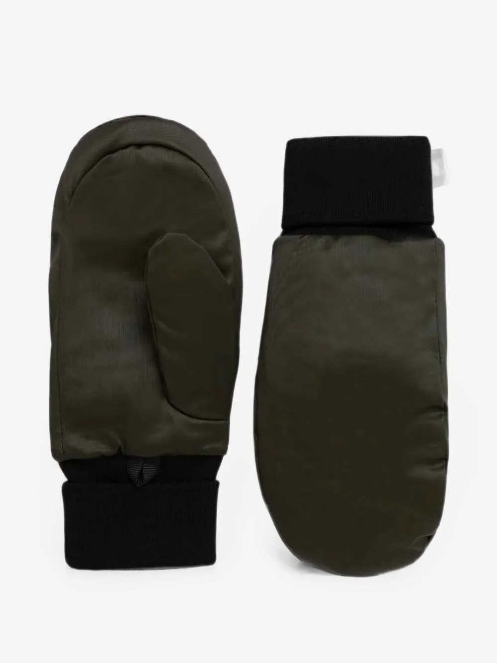 padded ribbed-cuff mittens - 1