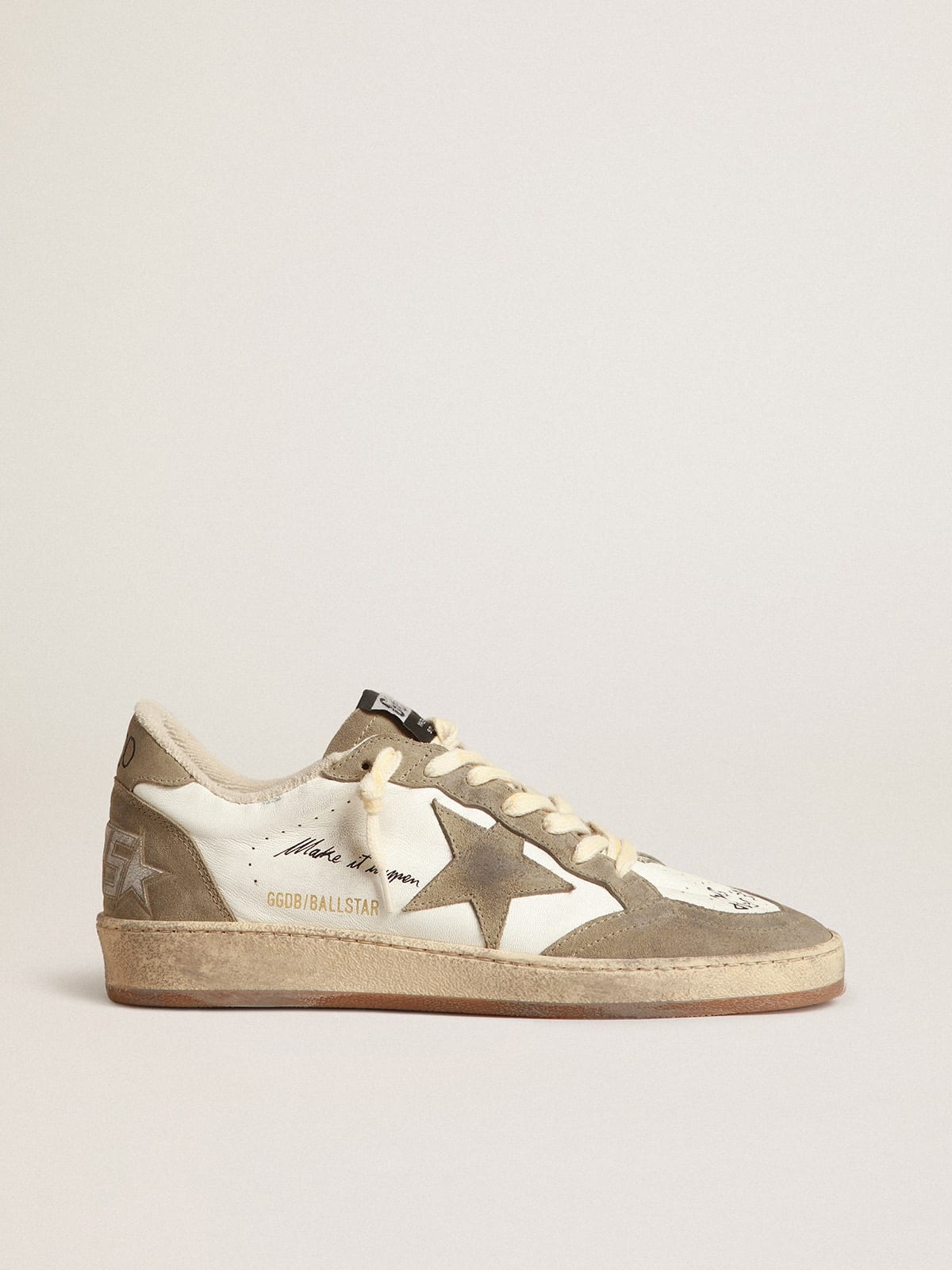 Golden Goose Men’s Ball Star with dove-gray suede star and heel tab ...