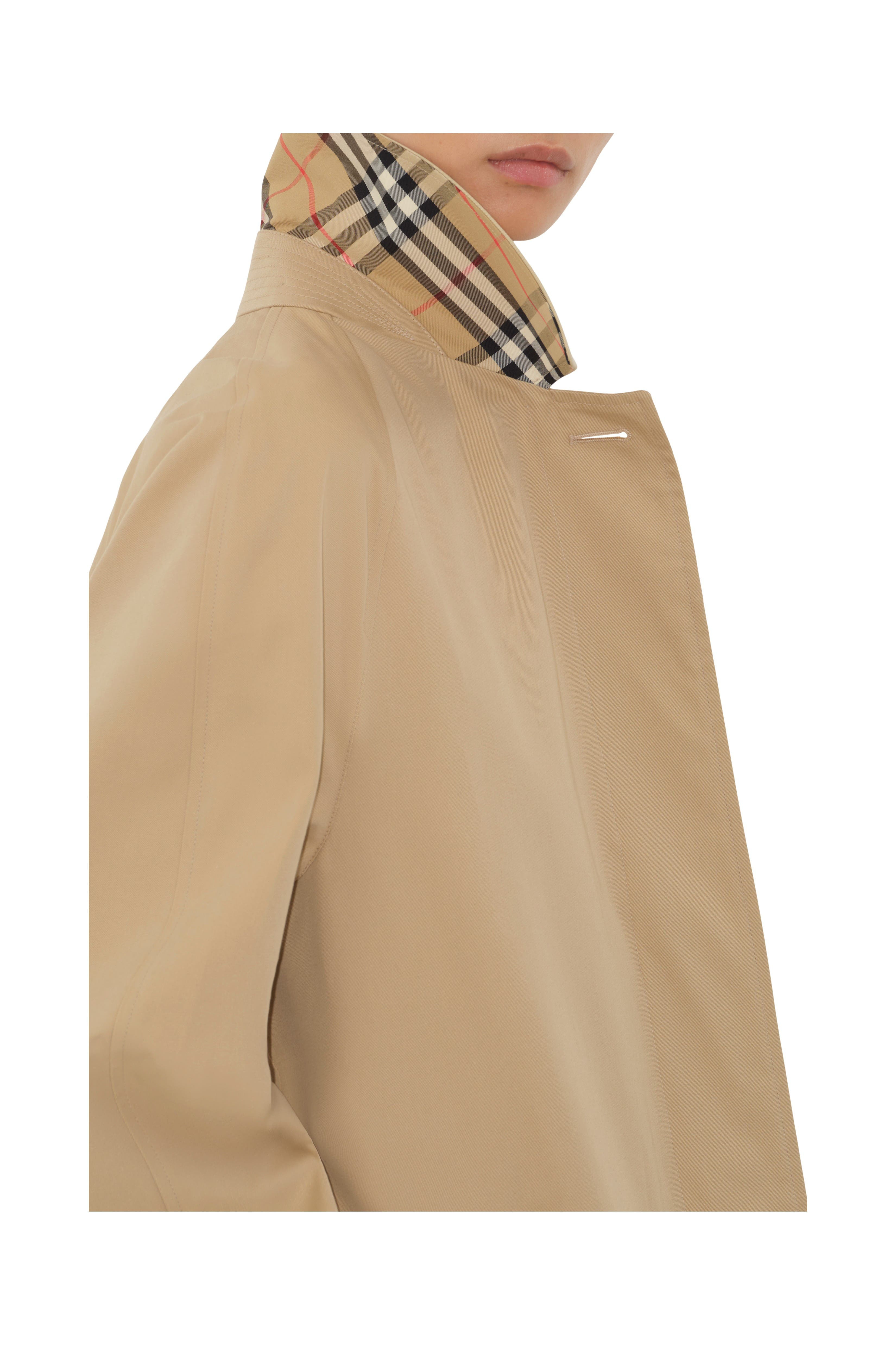 burberry Mid-length Camden Heritage Car Coat in Honey at Nordstrom - 2