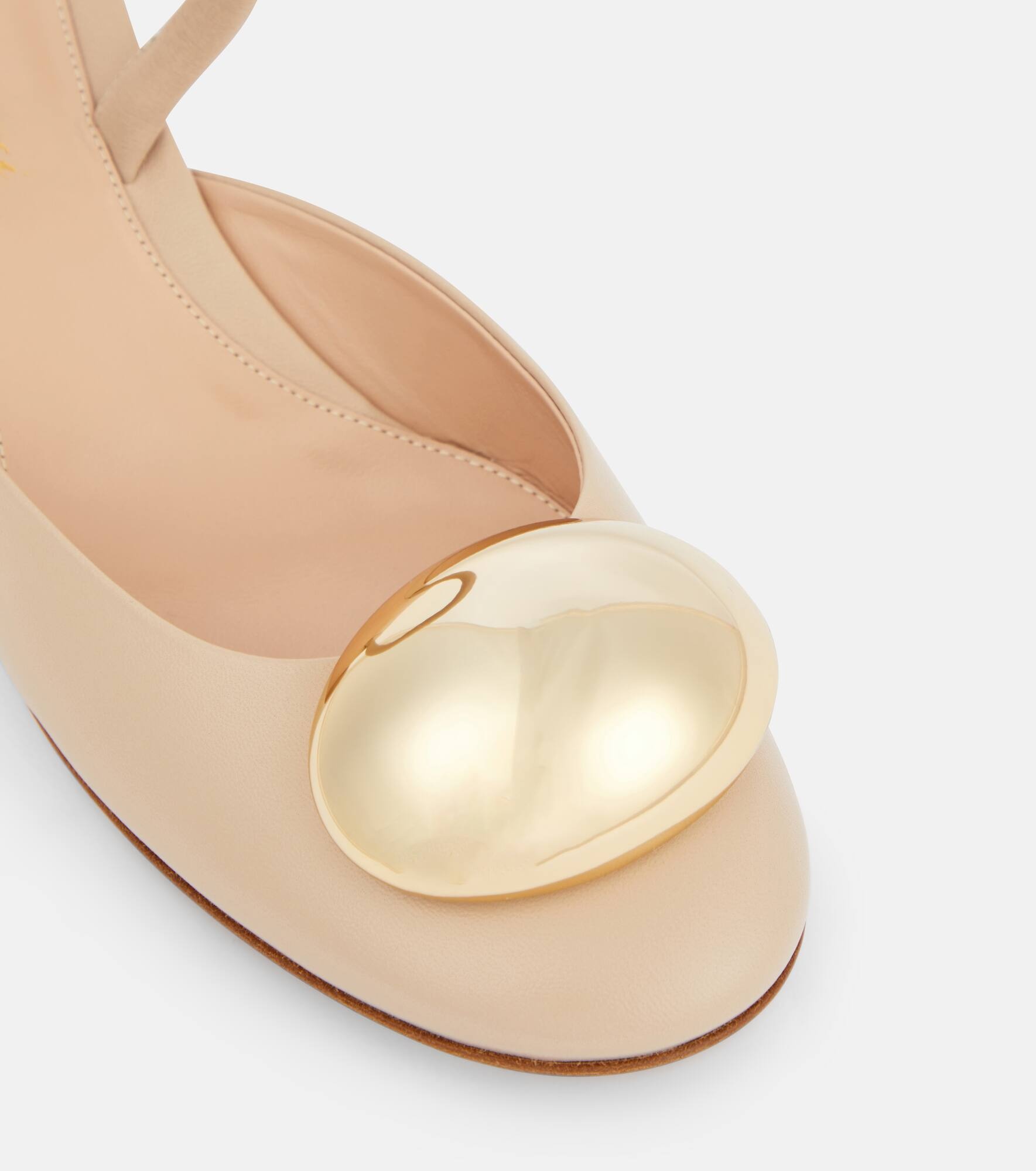 Leather slingback pumps - 6