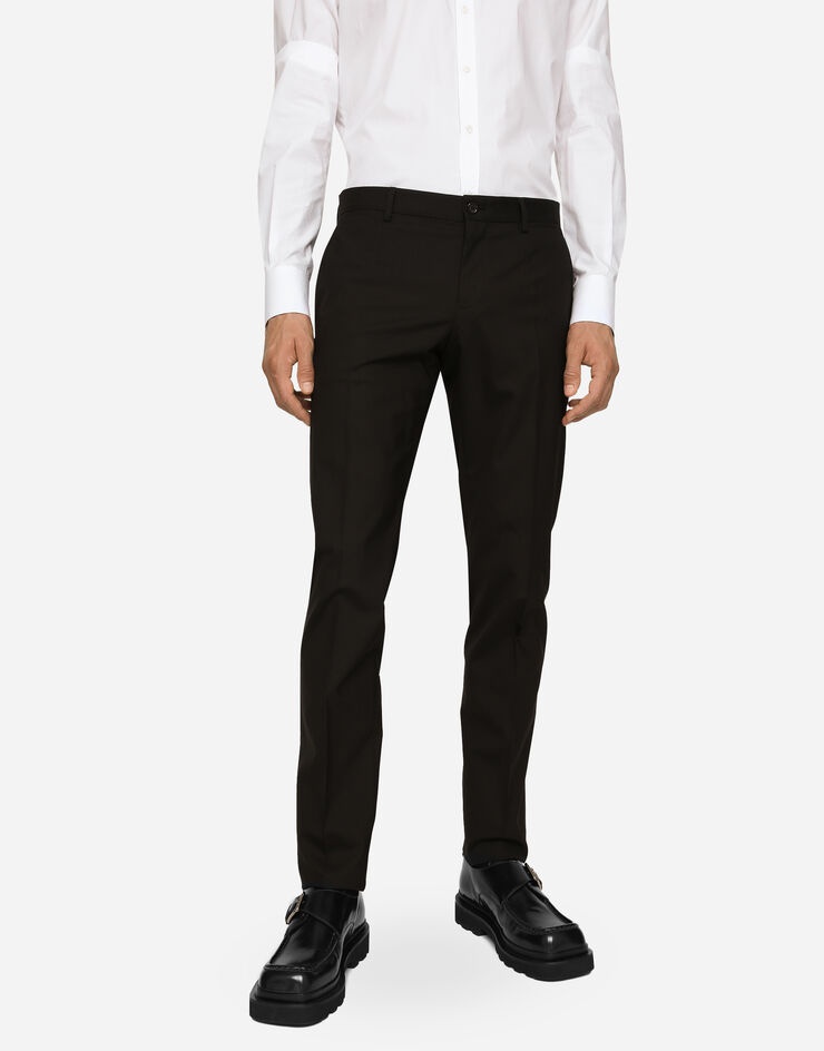 Double-breasted stretch wool Sicilia-fit suit - 6