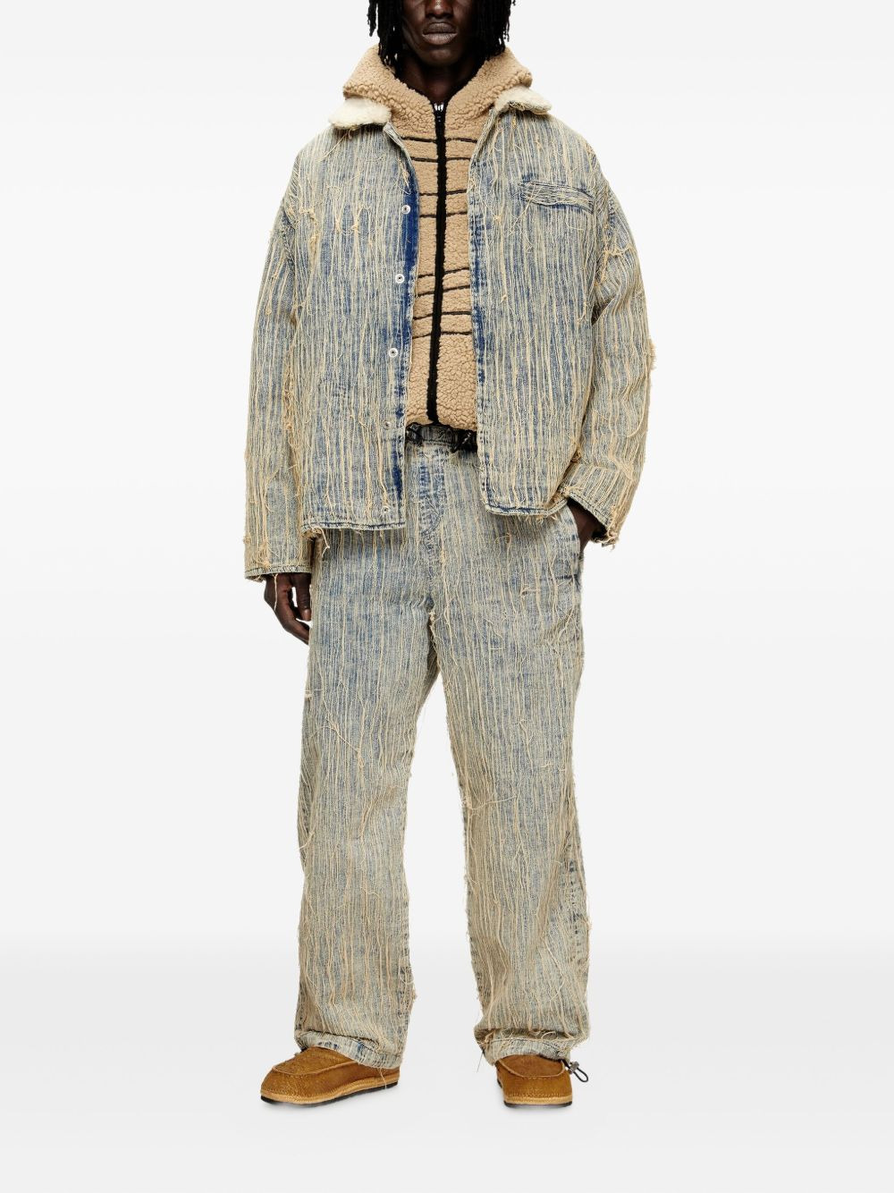 D-Martial frayed-detail jeans - 2