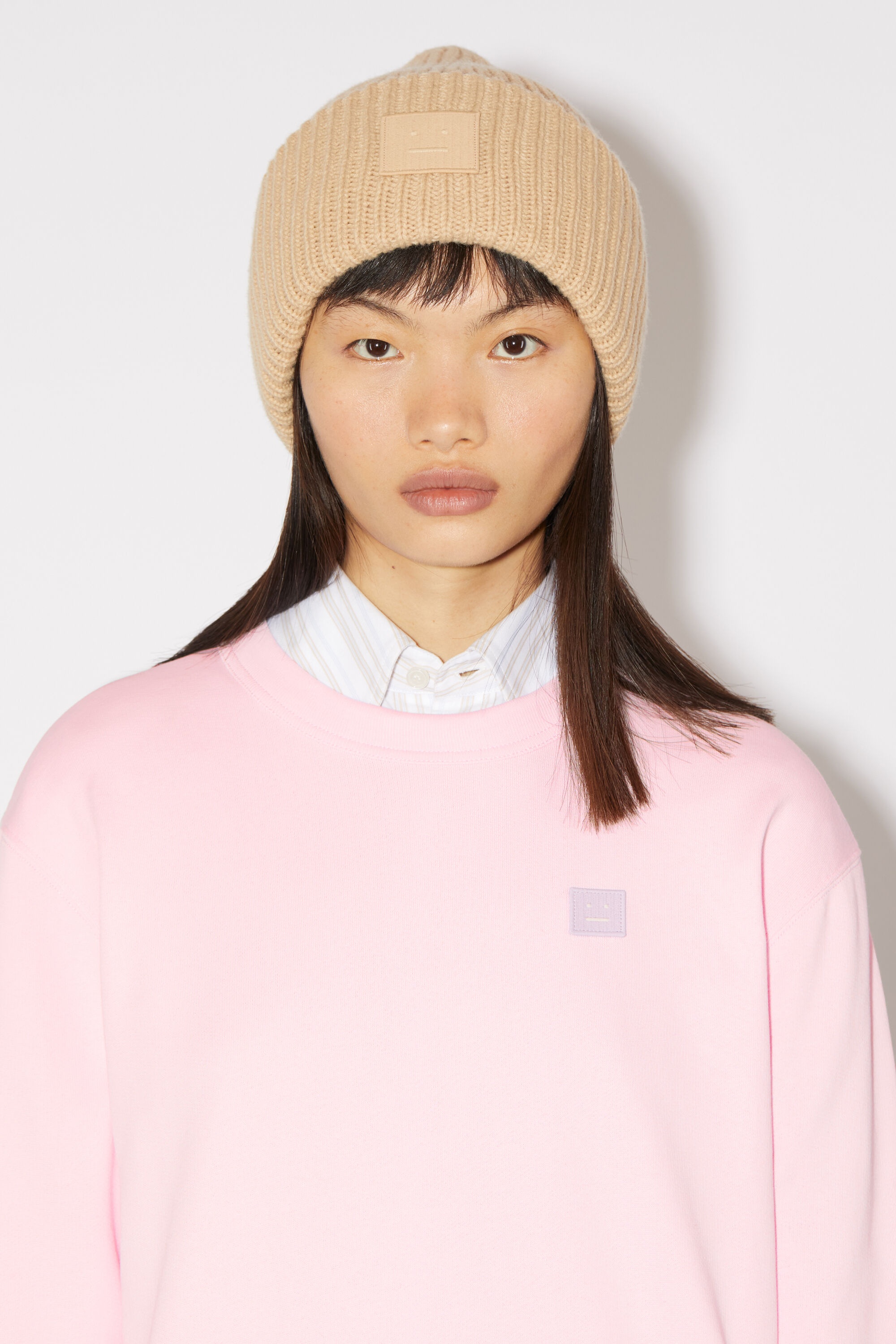 Crew neck sweater - Regular fit - Light pink - 4