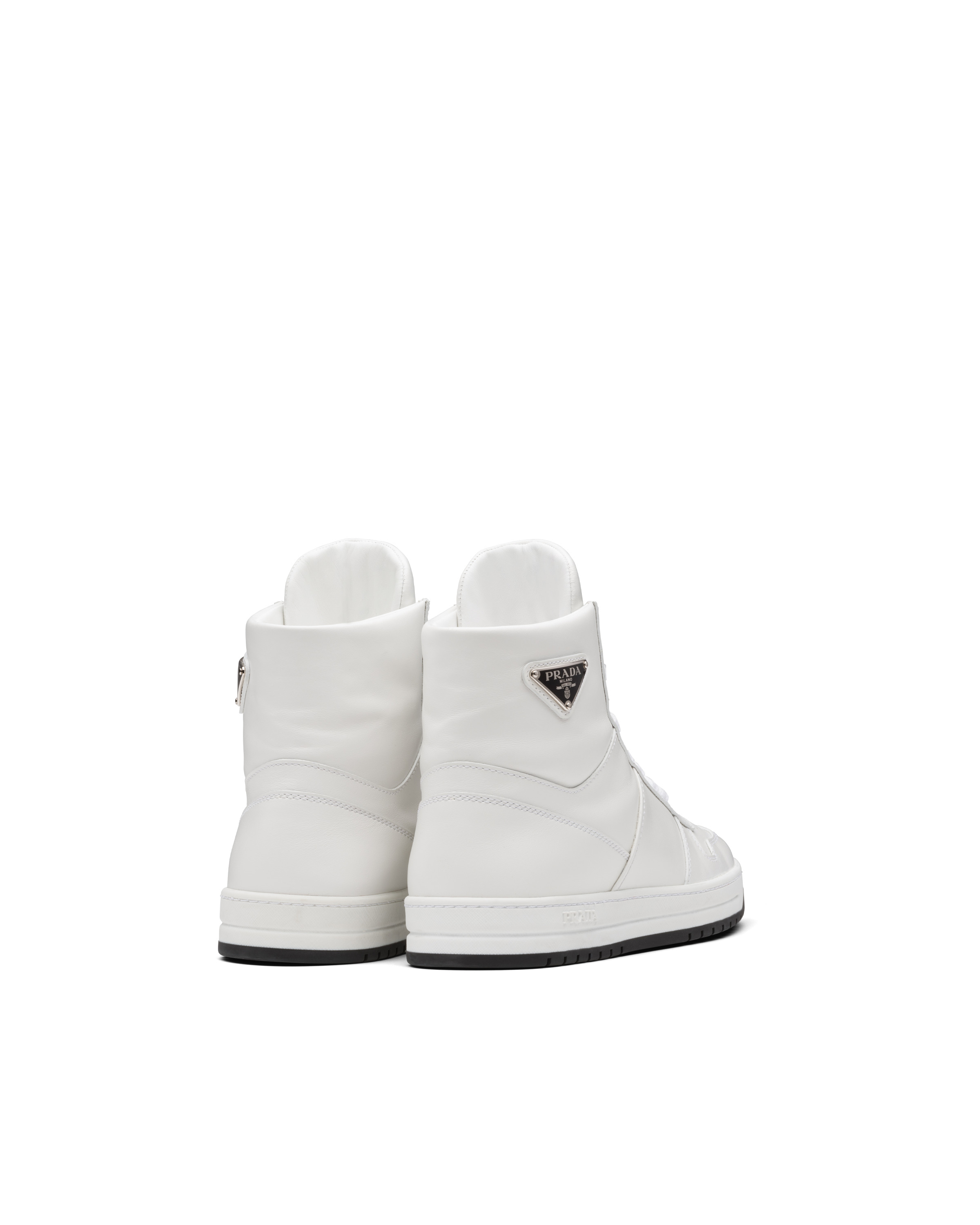 Downtown perforated leather high-top sneakers - 4