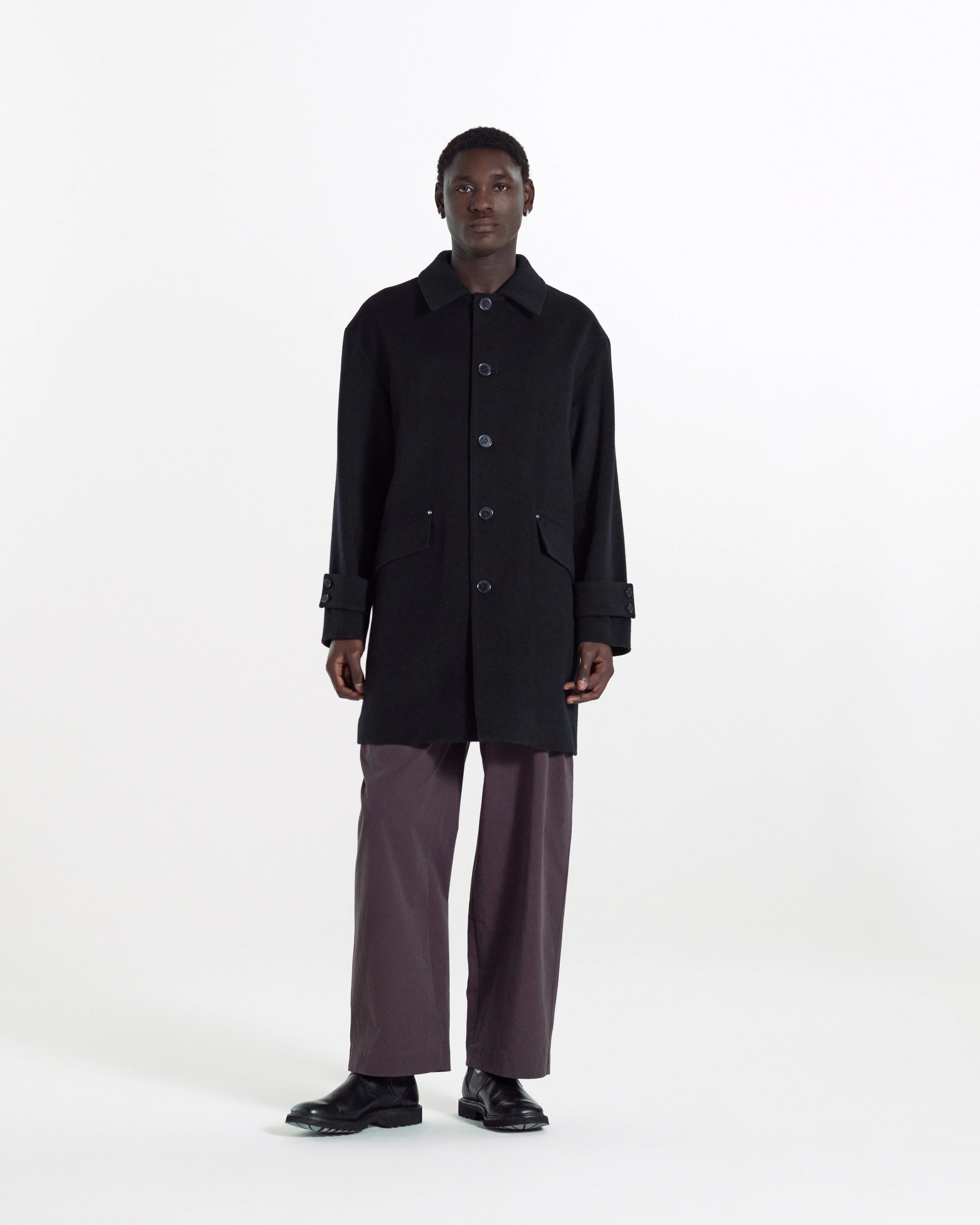 Humbie Cashmere Wool Blend Coat - 1