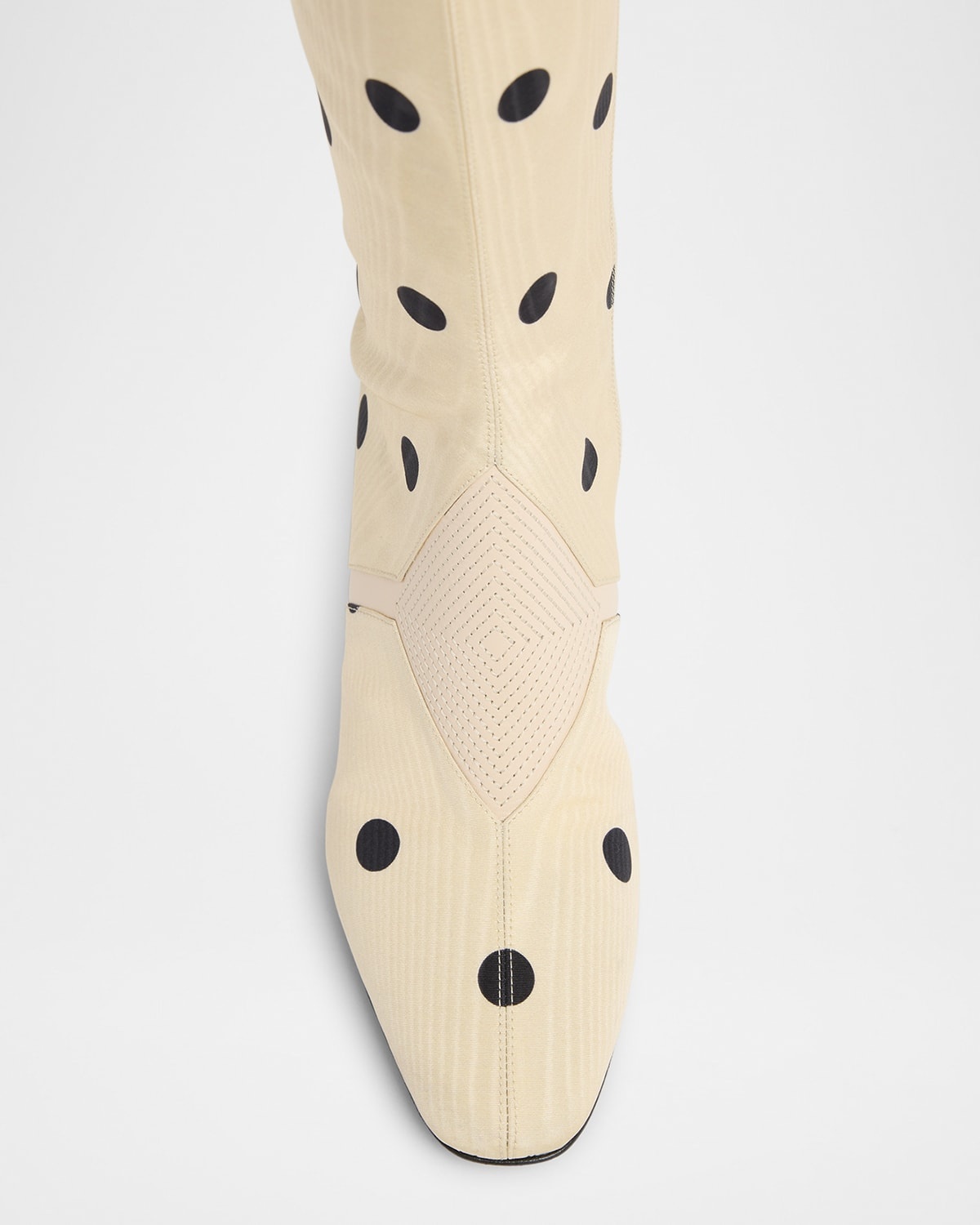 Valentino Equivoque Tall Polka Dot Boots | neimanmarcus