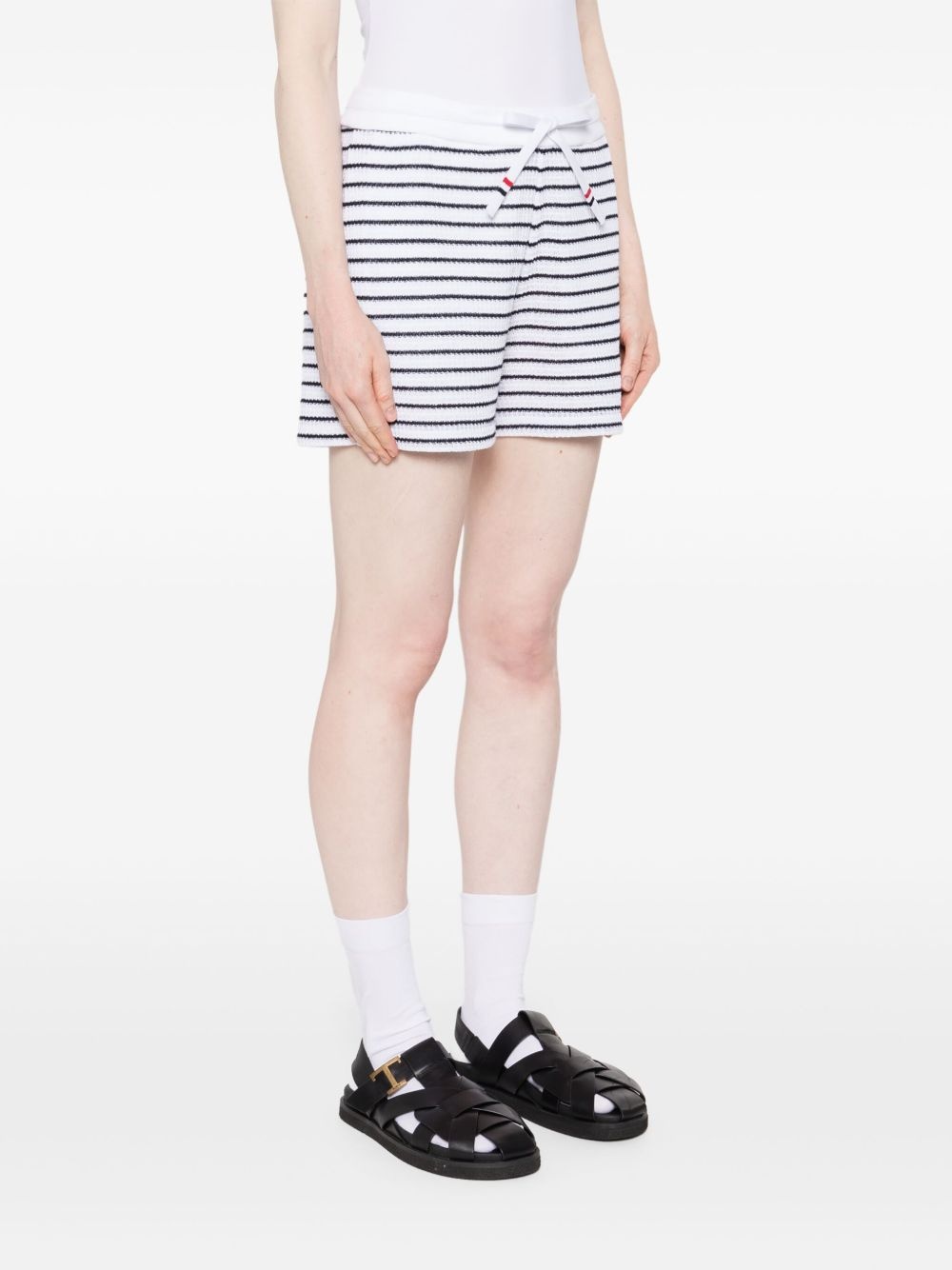 striped cotton shorts - 3