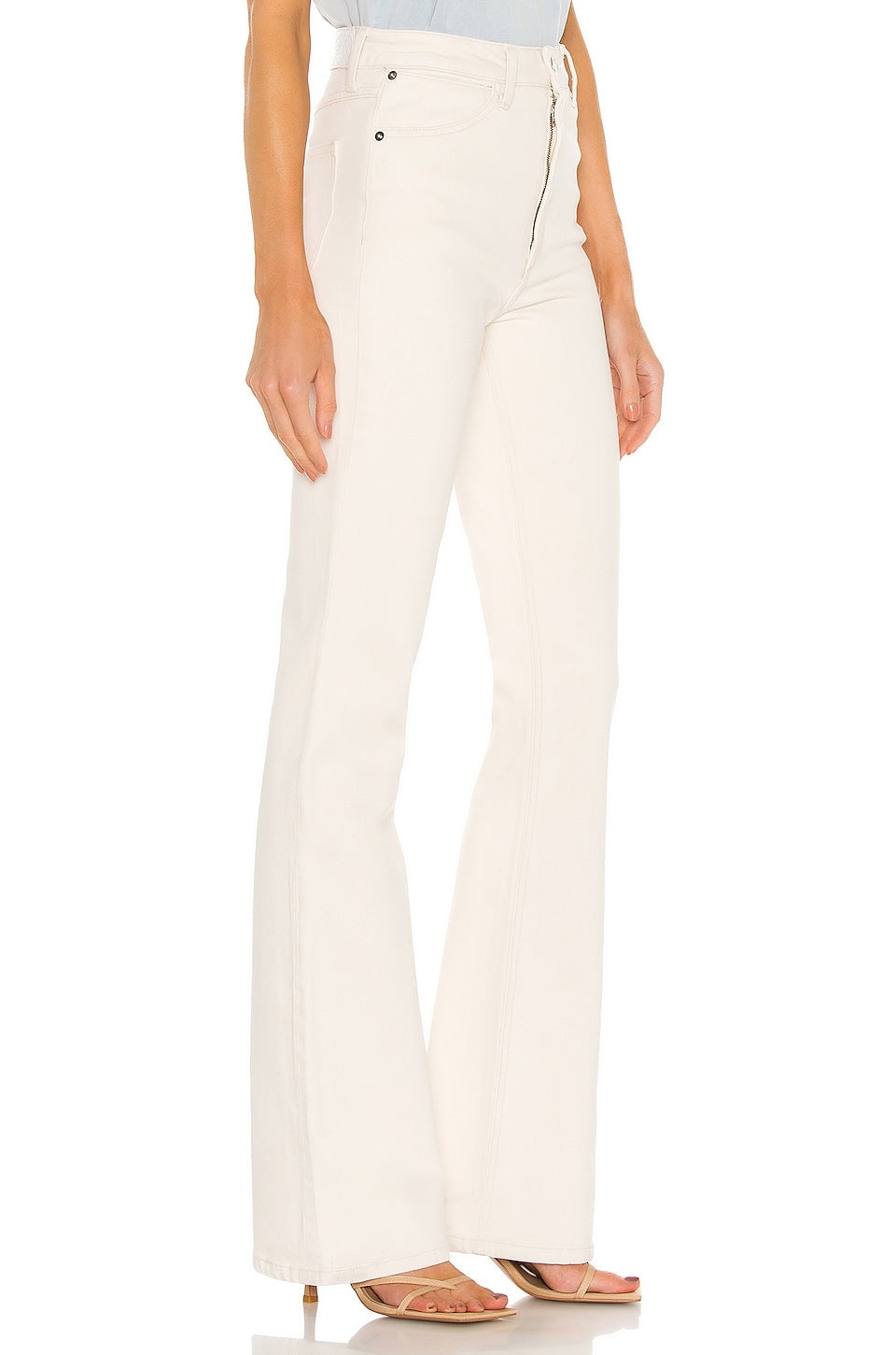 EARHART OFF WHITE MICRO FLARE DENIM - 9