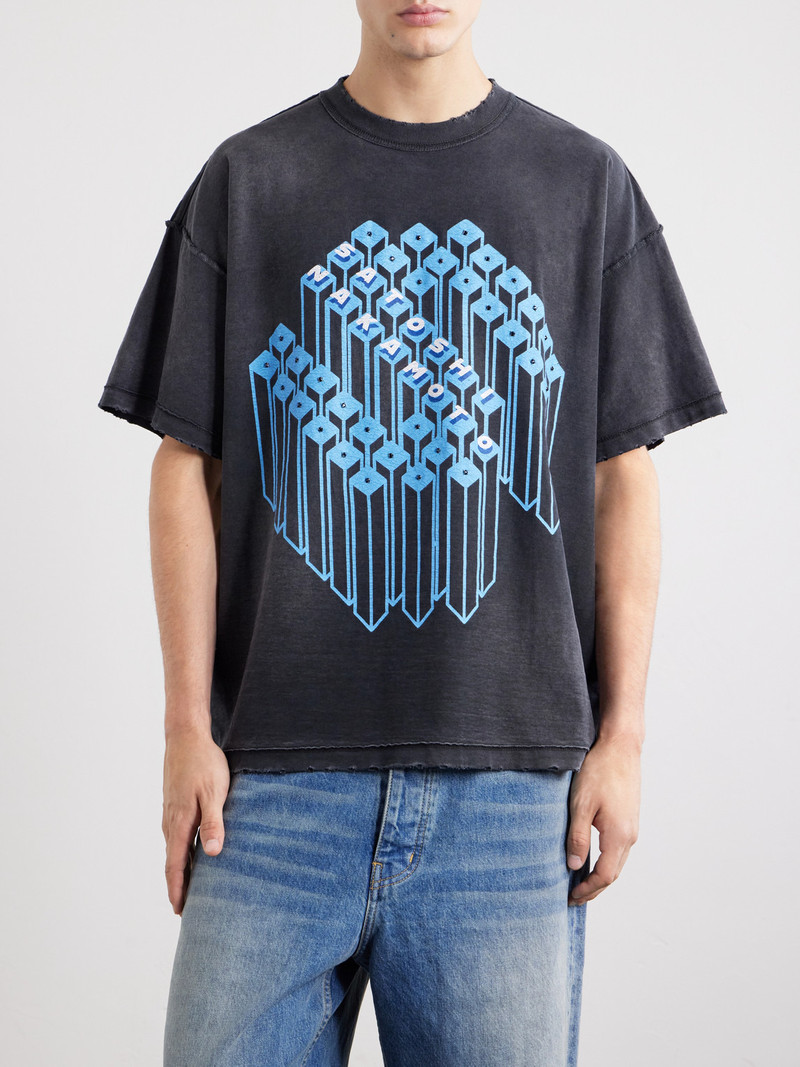 Grid Lock Logo-Print Cotton-Jersey T-Shirt 3