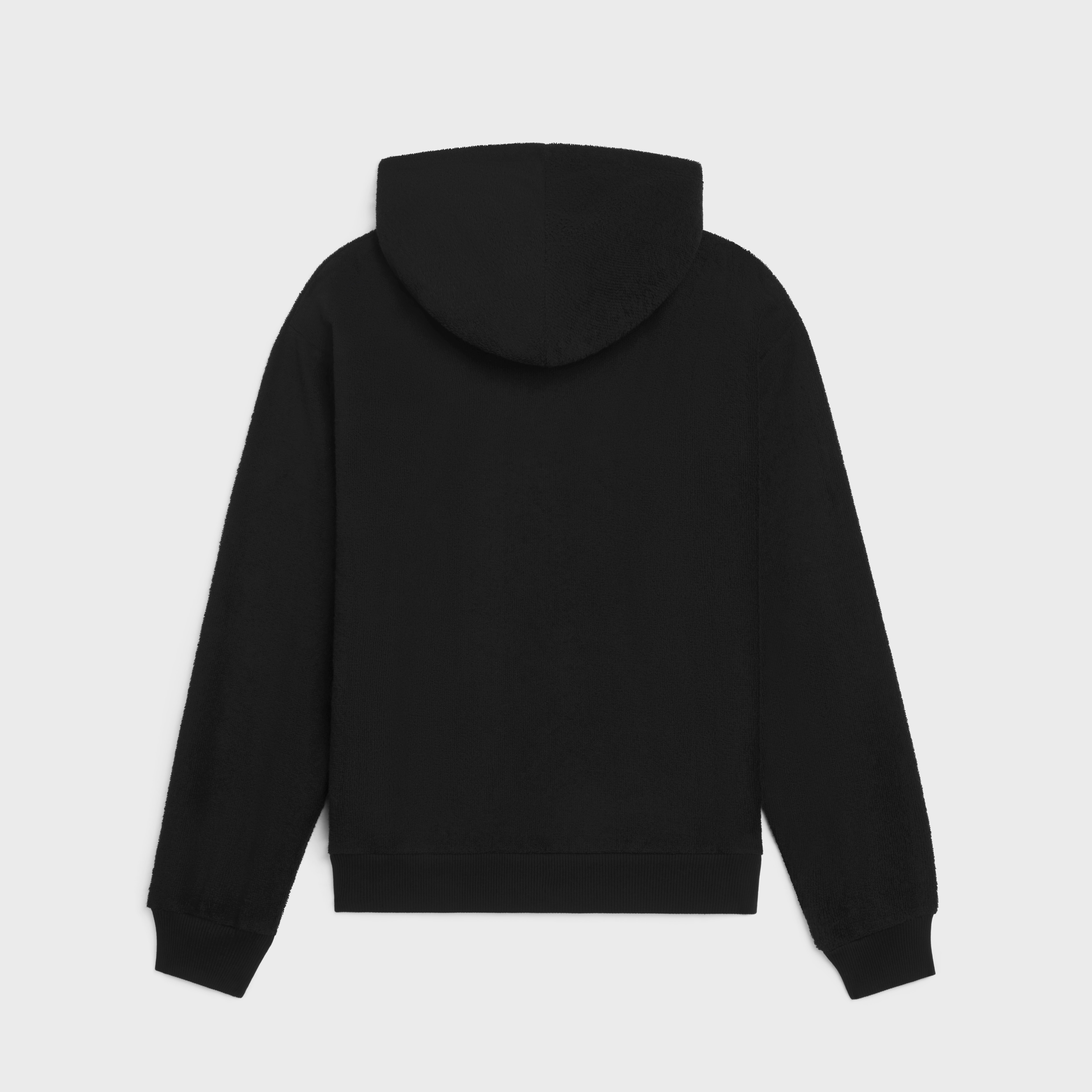 celine loose hoodie in cotton terry - 2