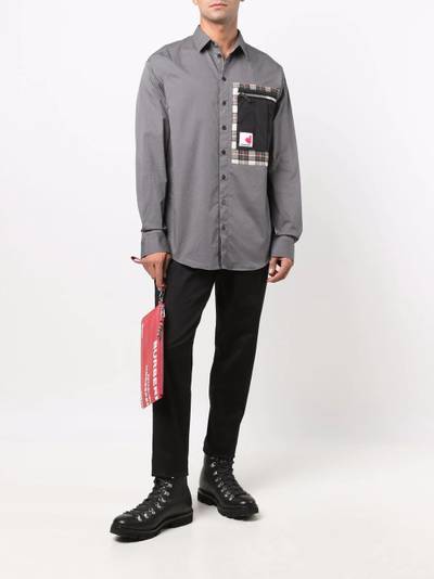 DSQUARED2 contrast zip-pocket shirt outlook