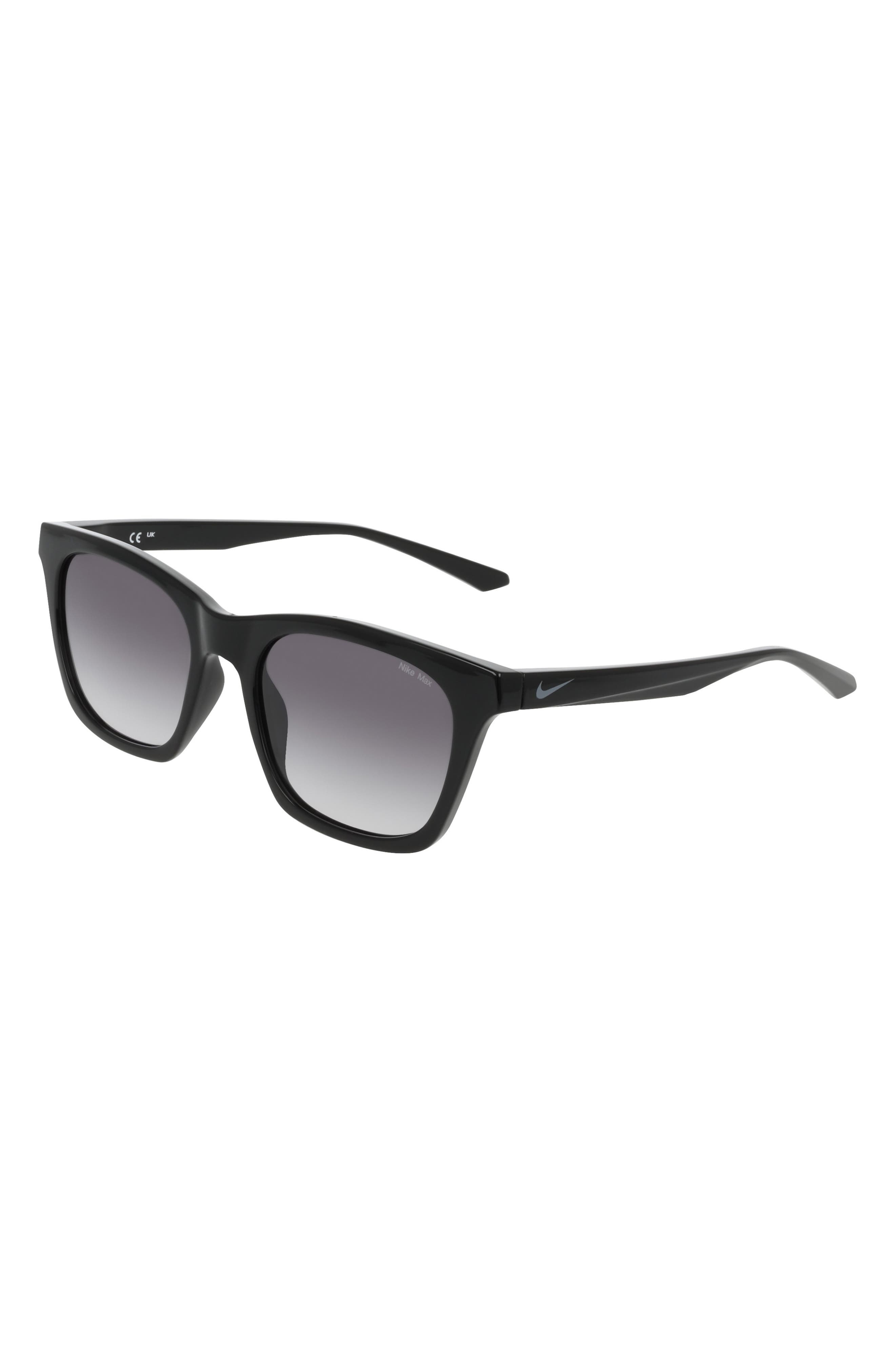Nike Vital Flow 53mm Gradient Tea Cup Sunglasses in Black /Smoke Gradient at Nordstrom - 2