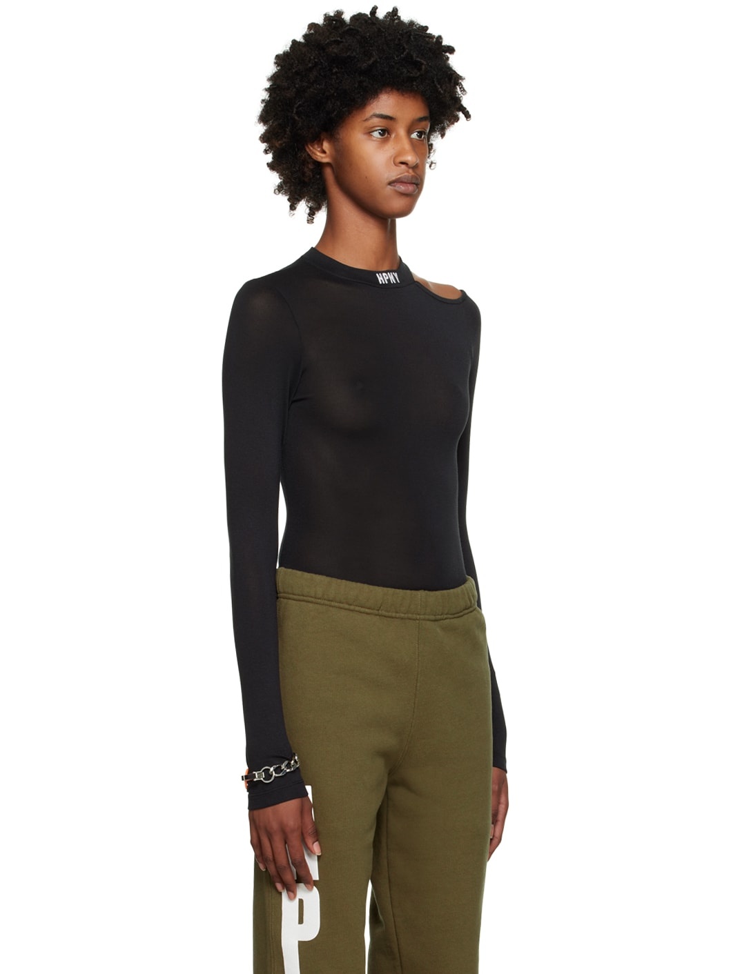 Black 'HPNY' Long Sleeve T-Shirt - 2