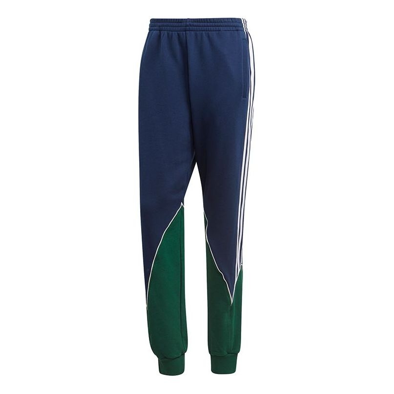 adidas originals B Trf Abs Swtpt Bundle Feet Colorblock Casual Sports Pants Navy Blue GE0818 - 1