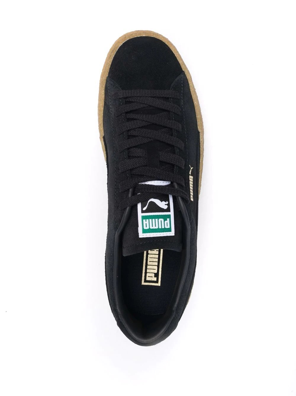 low top suede sneakers - 4