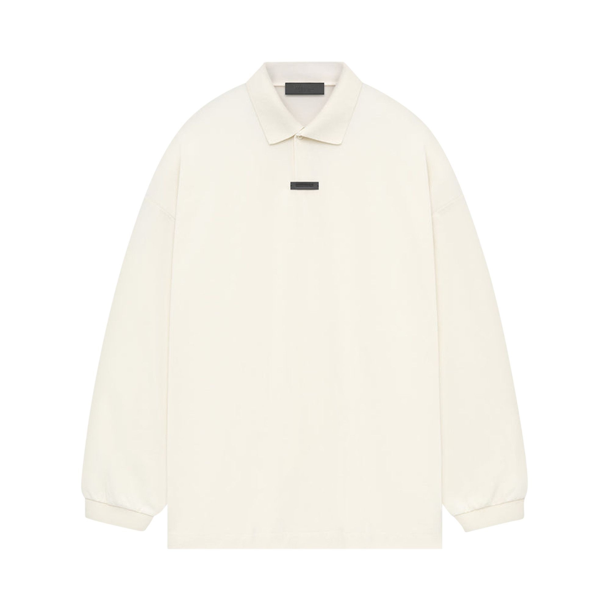 Fear of God Essentials Pique Long-Sleeve Polo 'Shell' - 1