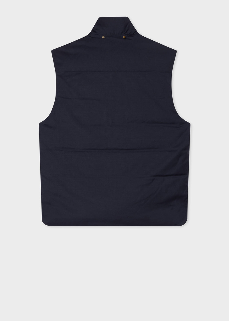 Paul Smith Navy 'Storm System' Wool Gilet outlook