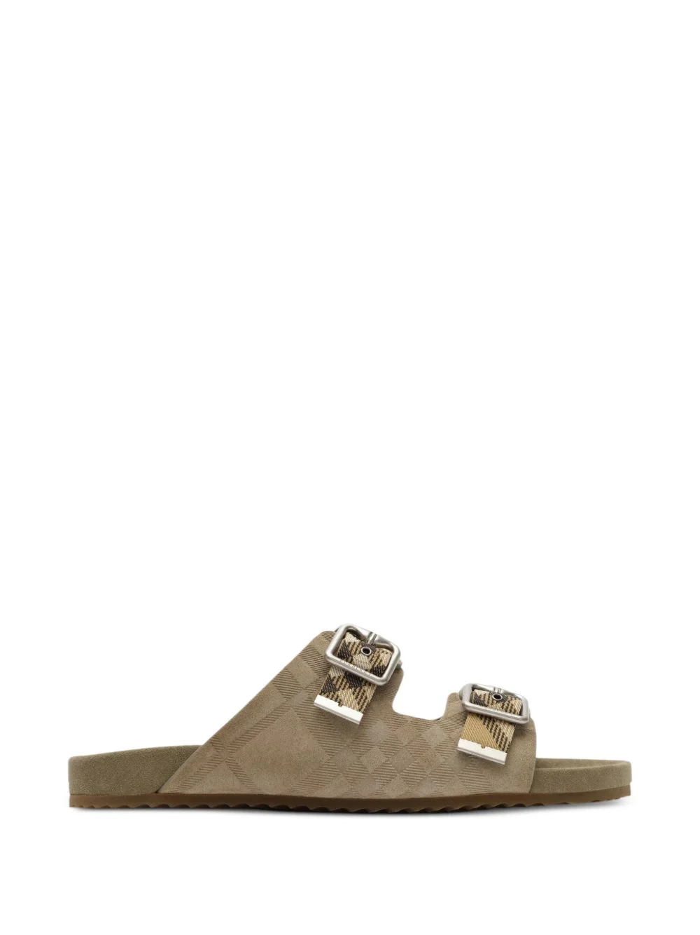 Check Suede Urchin Sandals - 1