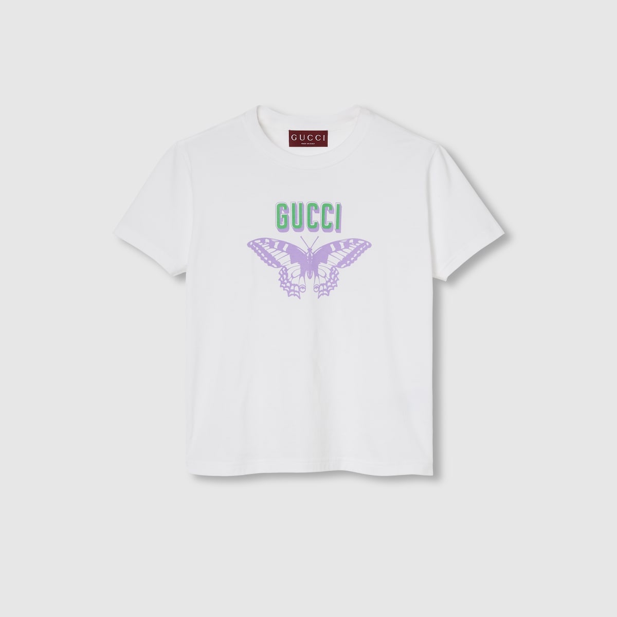 Gucci butterfly print cotton T-shirt - 1