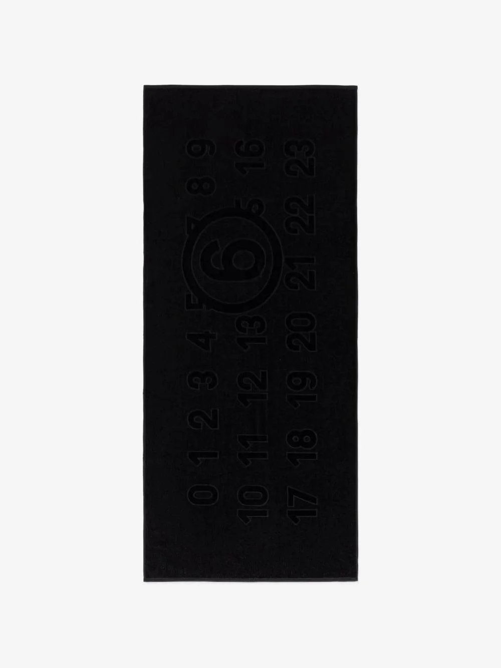 Numeric logo-embossed beach towel - 1