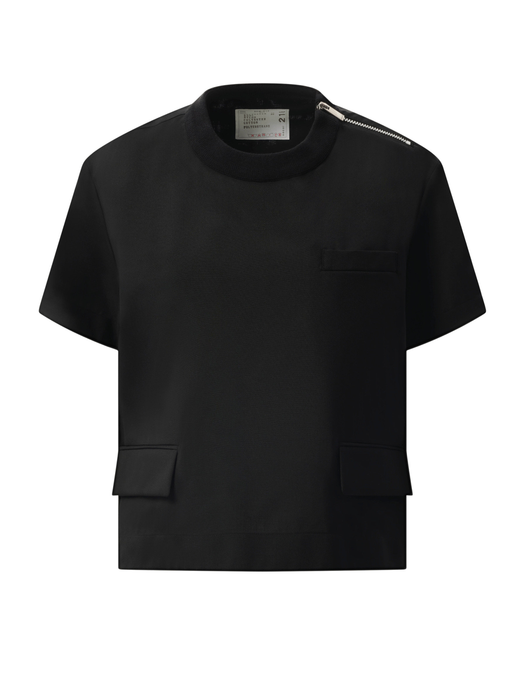 Suiting Short-sleeve Pullover in Black - 2