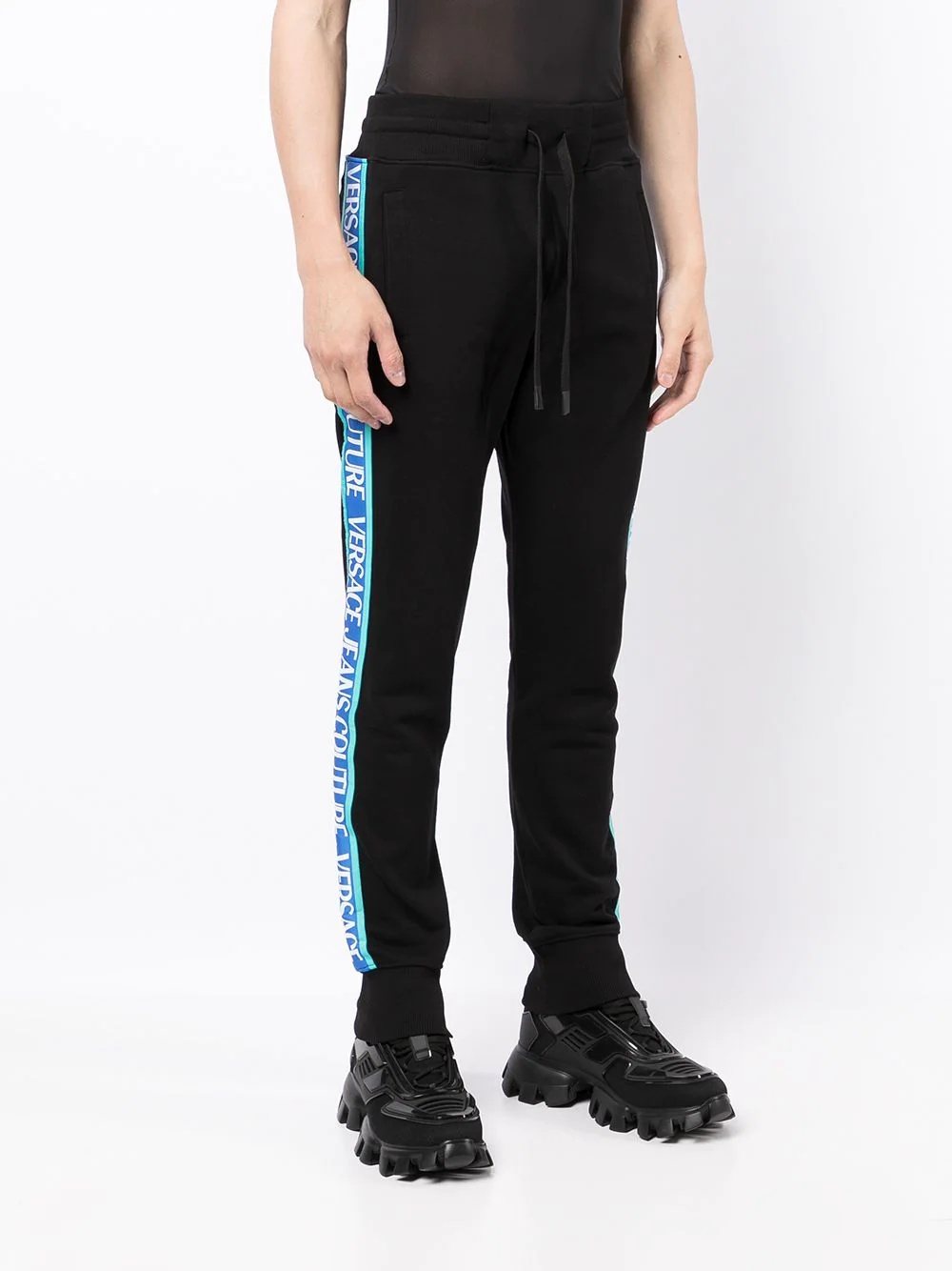 logo-tape slim-fit track pants - 3