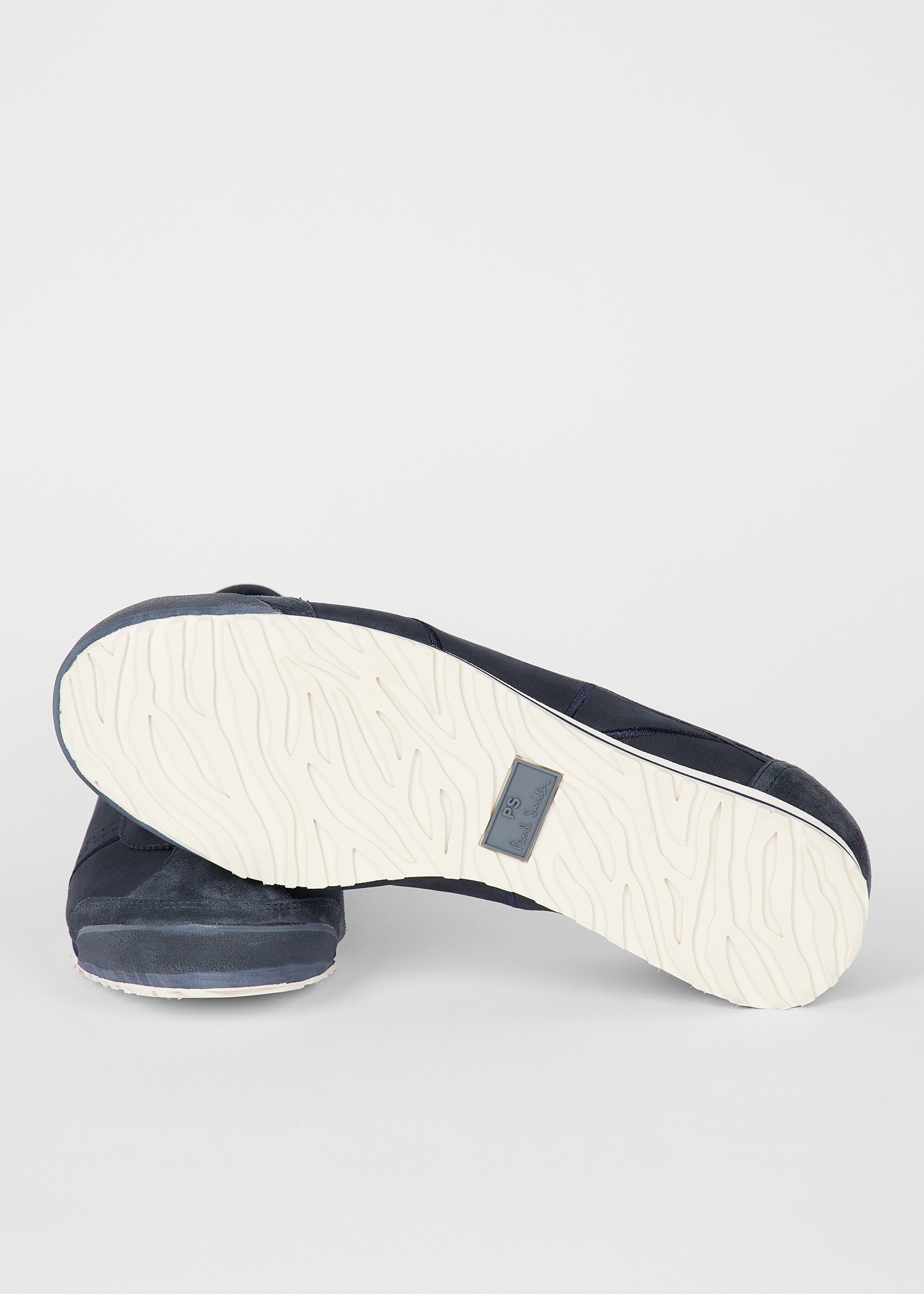 Navy Nubuck 'Mestre' Trainers - 4