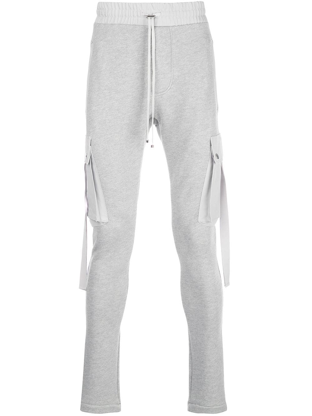 slim fit track pants - 1