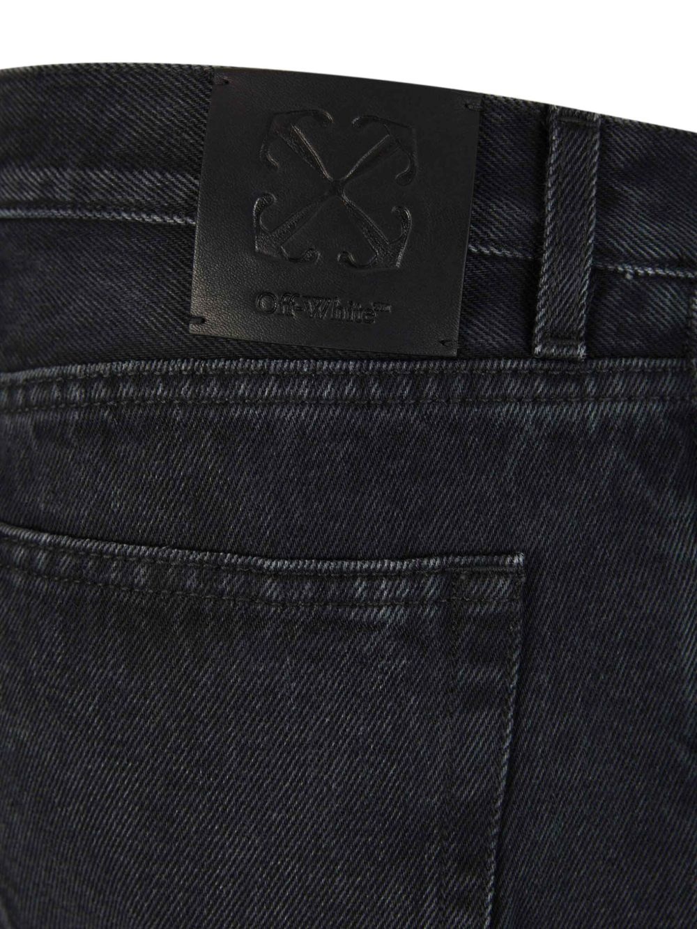 tapered-leg faded-effect jeans - 5